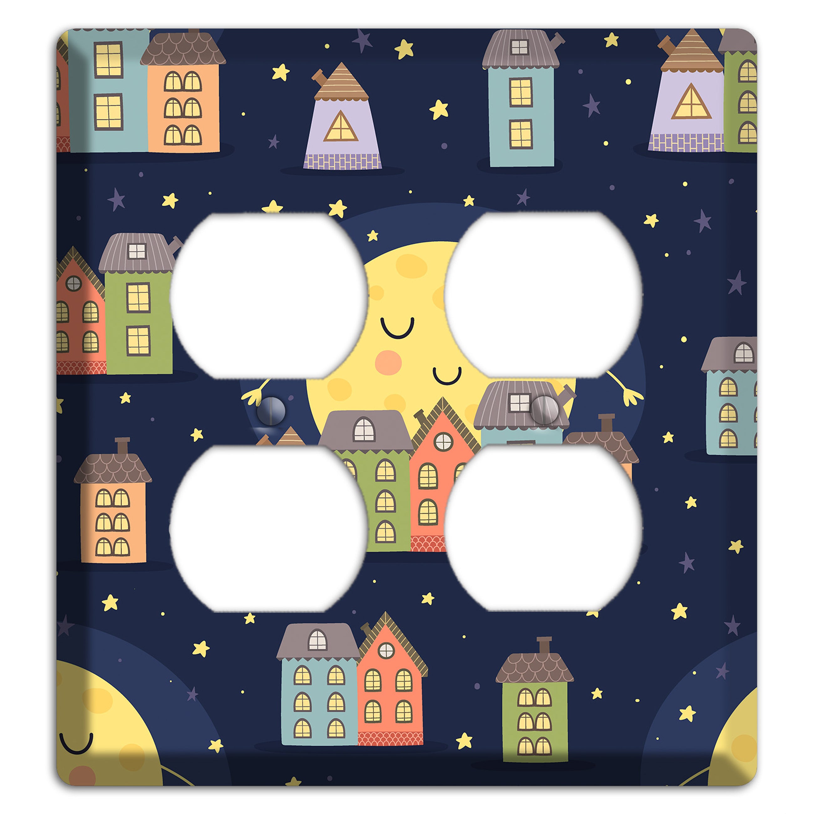 Sleepy Town 2 Duplex Wallplate