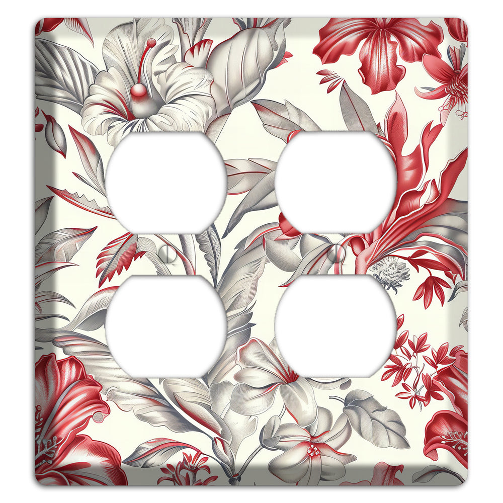 Crimson Botanica 2 Duplex Wallplate