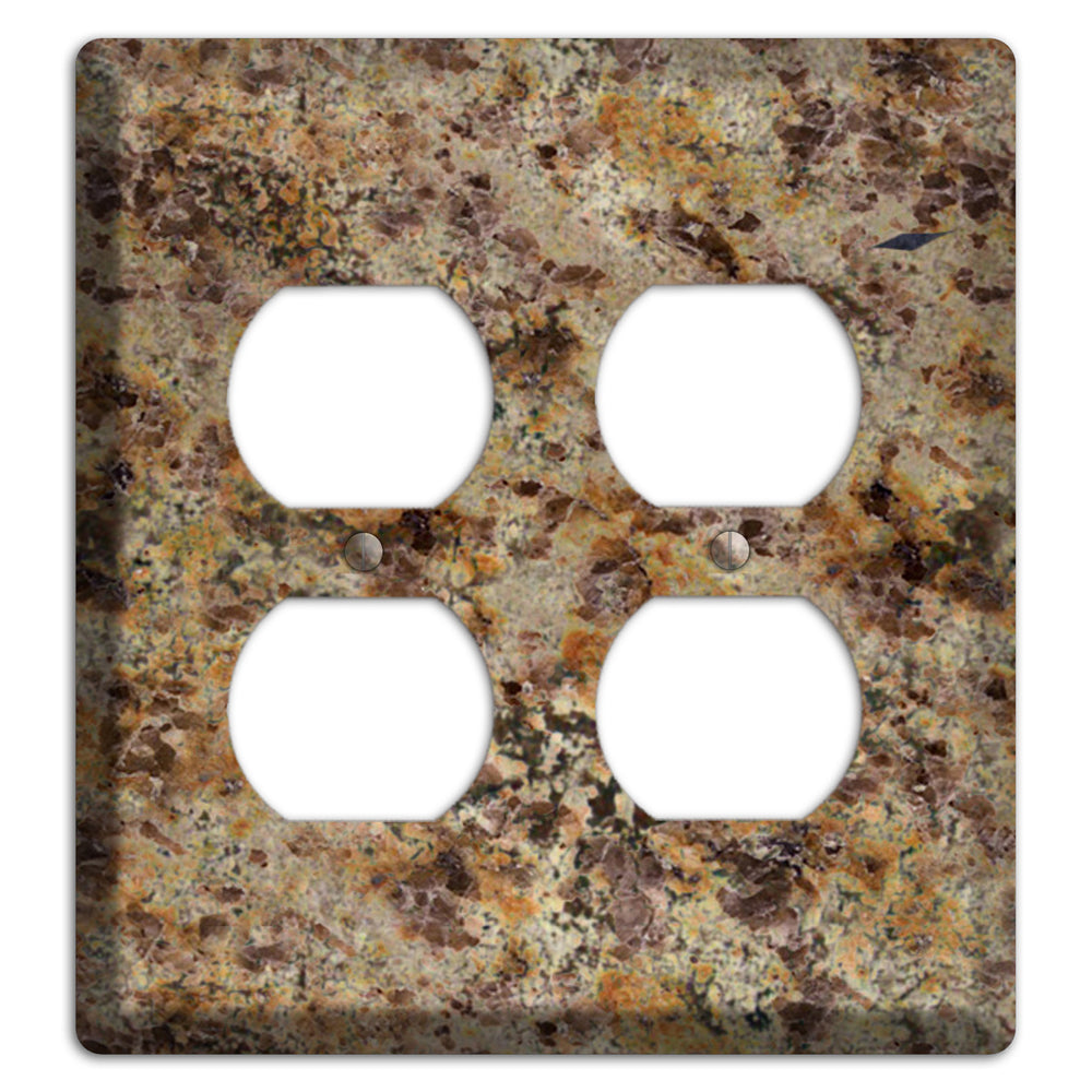 Golden Crystal Granite 2 Duplex Wallplate