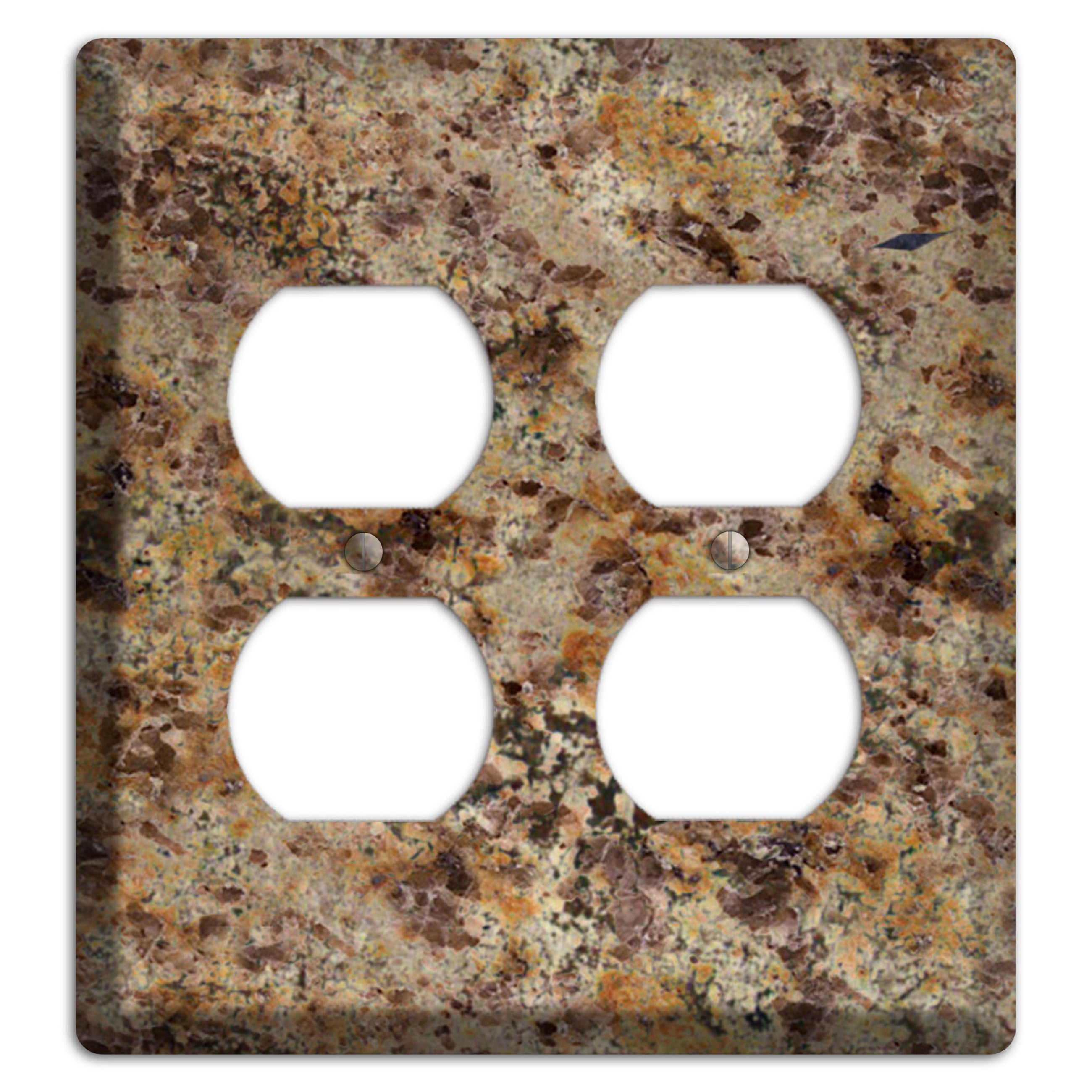 Golden Crystal Granite 2 Duplex Wallplate