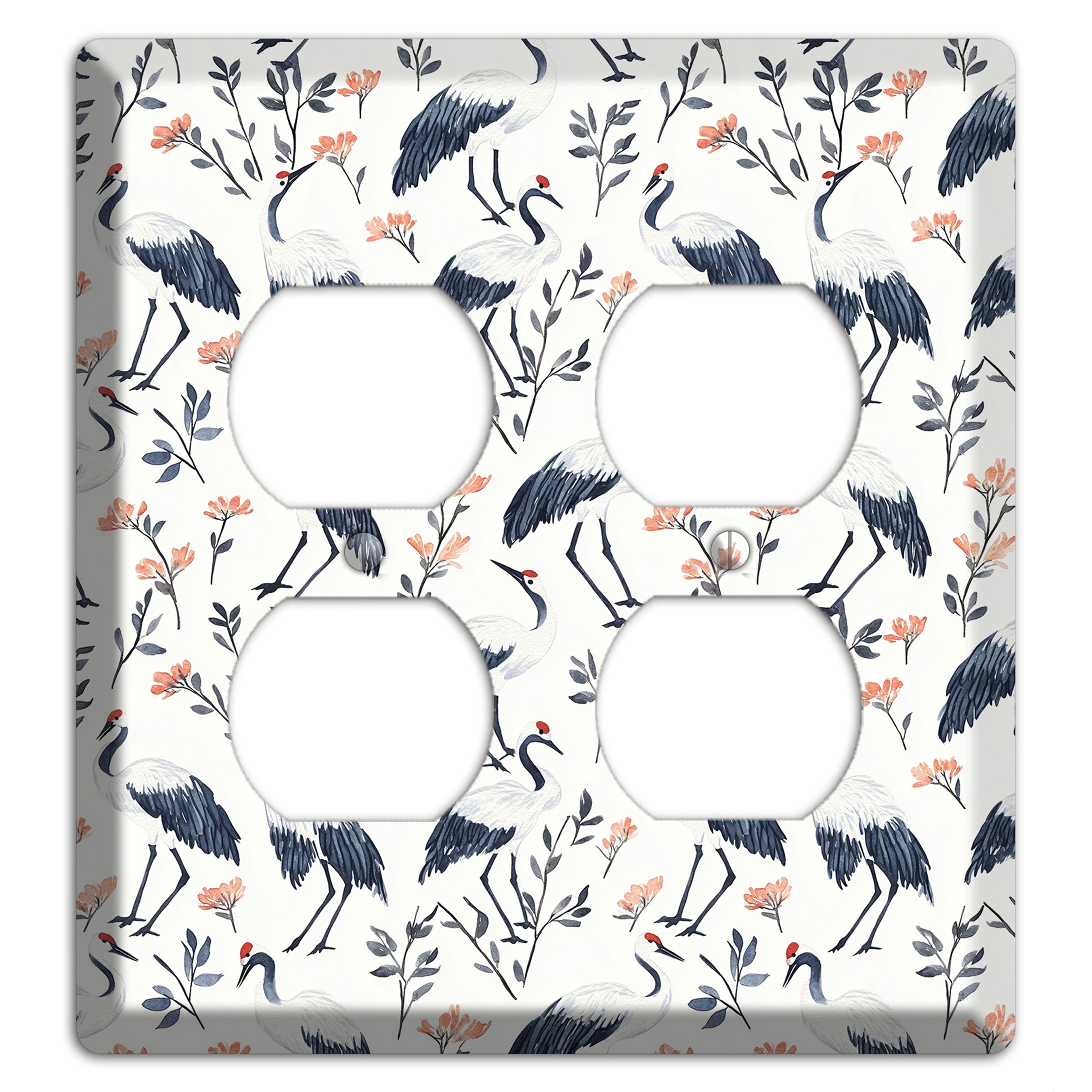 Slate & Coral Marsh 2 Duplex Wallplate