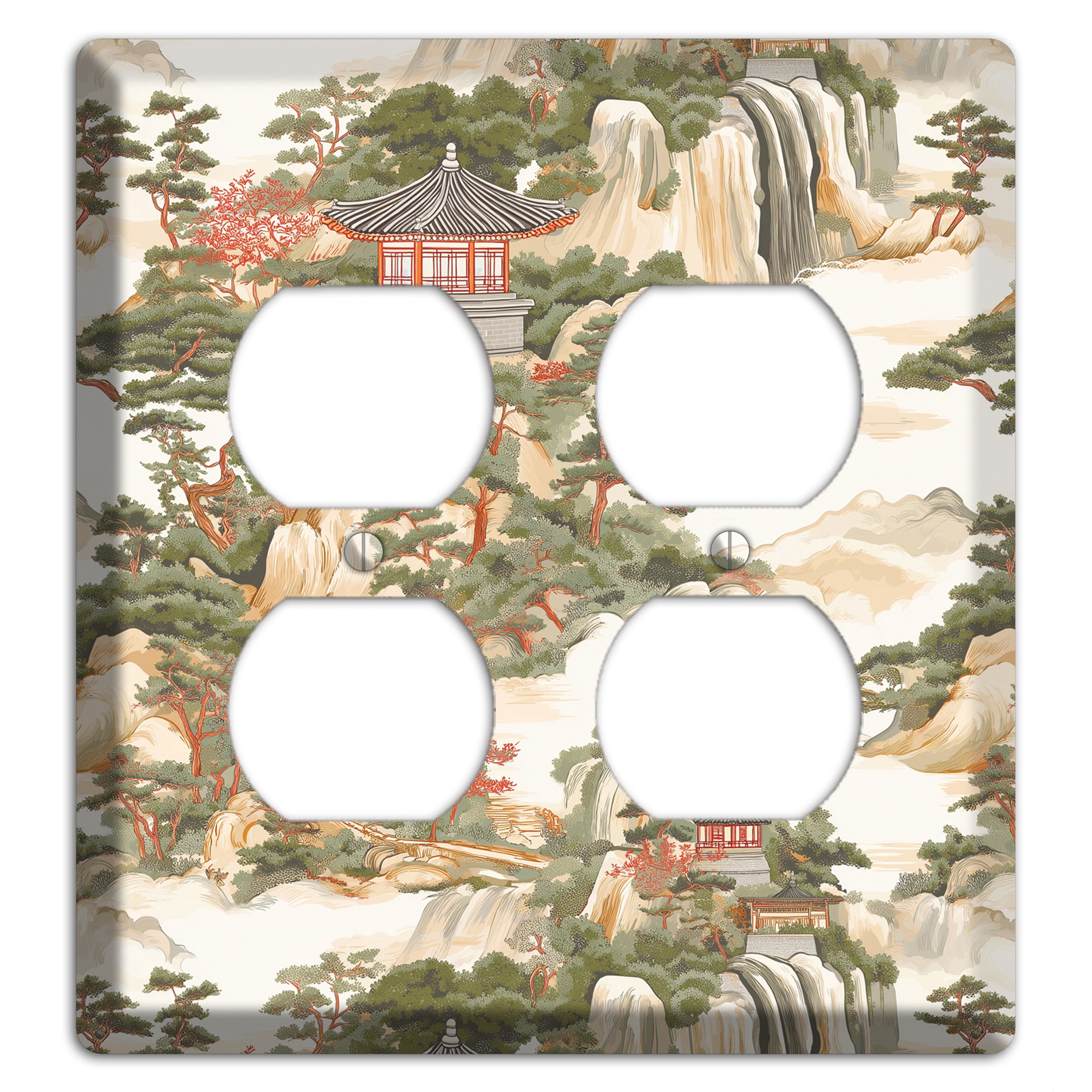 Mountain Pavilion Mist 2 Duplex Wallplate