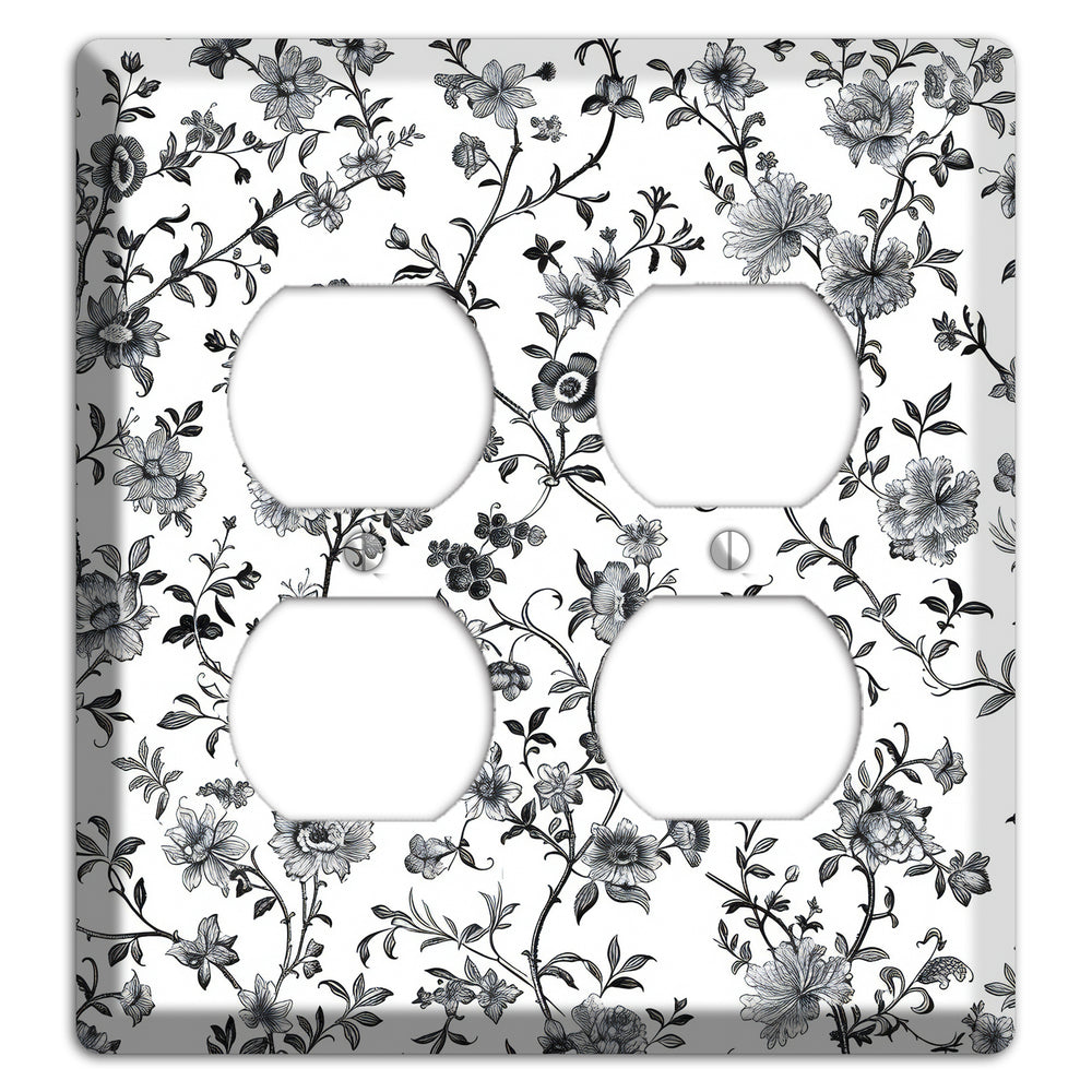 Ink & Ivory Thicket 2 Duplex Wallplate