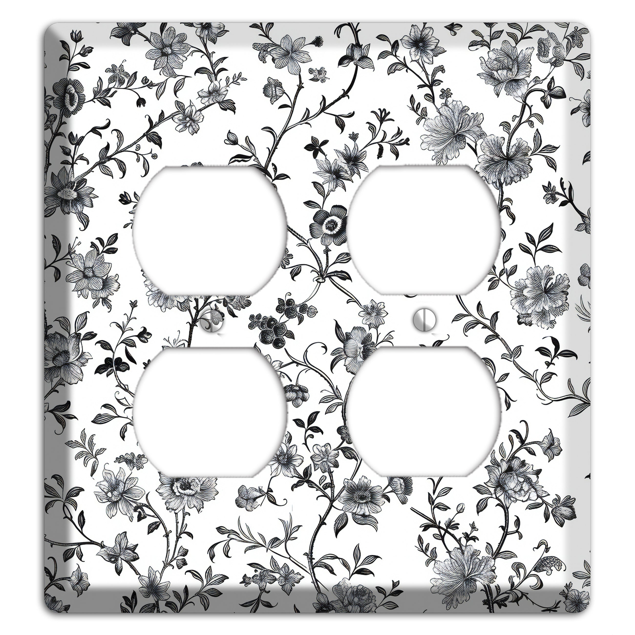 Ink & Ivory Thicket 2 Duplex Wallplate