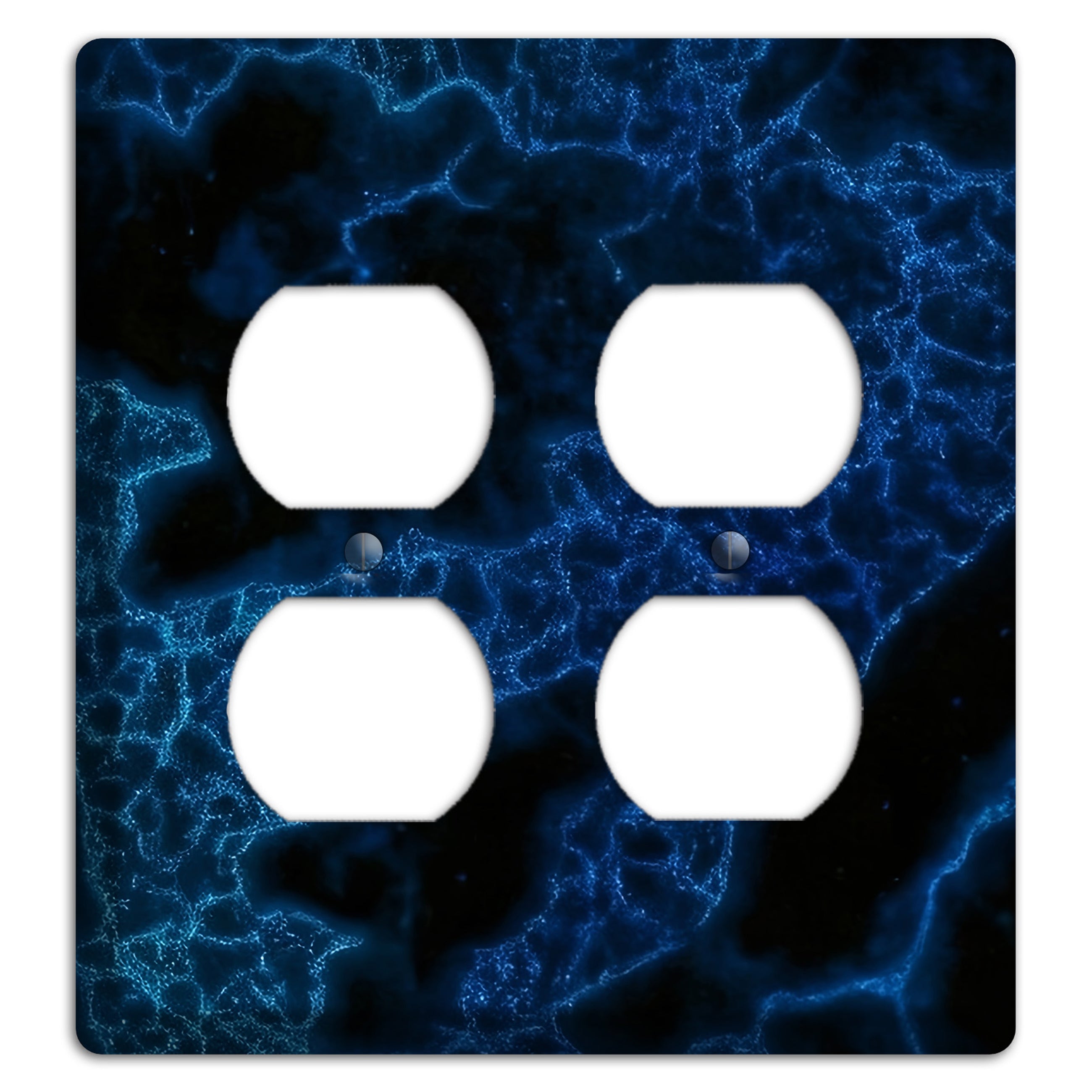 Midnight Marble 2 Duplex Wallplate