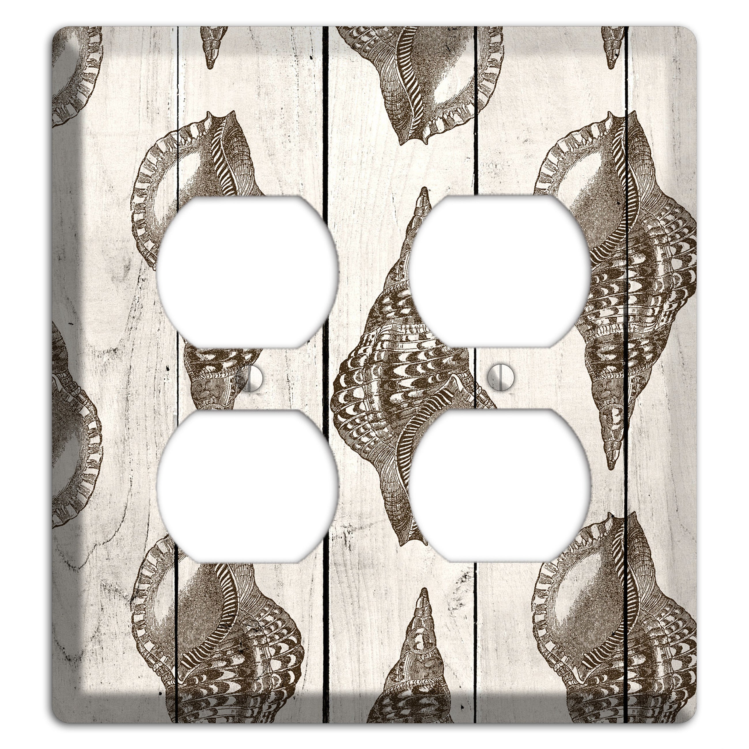Shellbound Shore 2 Duplex Wallplate
