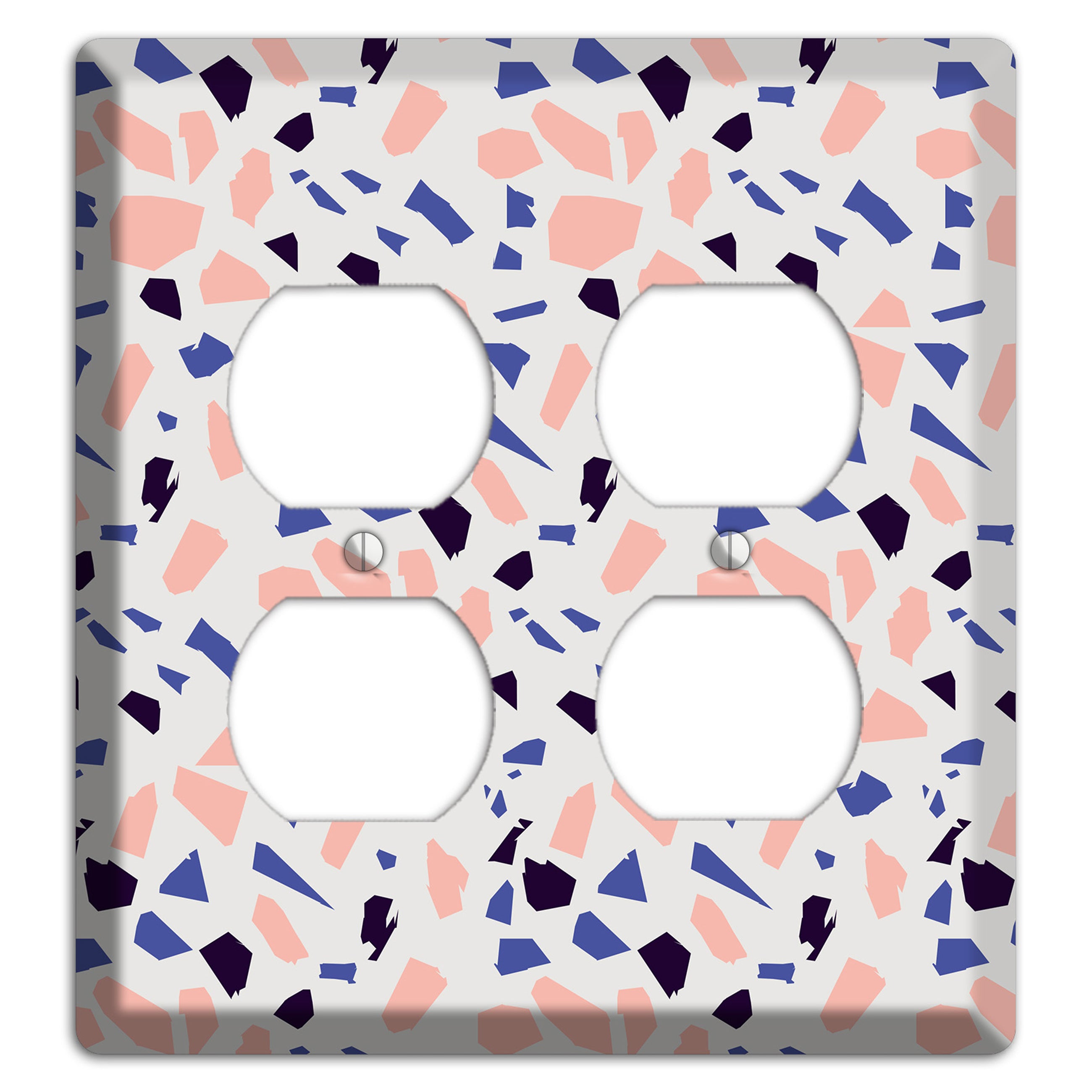 Coral Indigo Burst 2 Duplex Wallplate