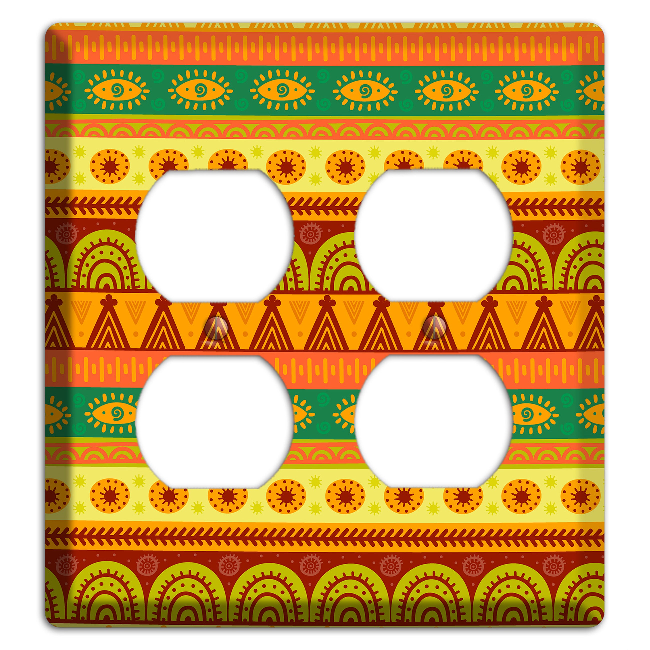 Ethnic Harmony 2 Duplex Wallplate