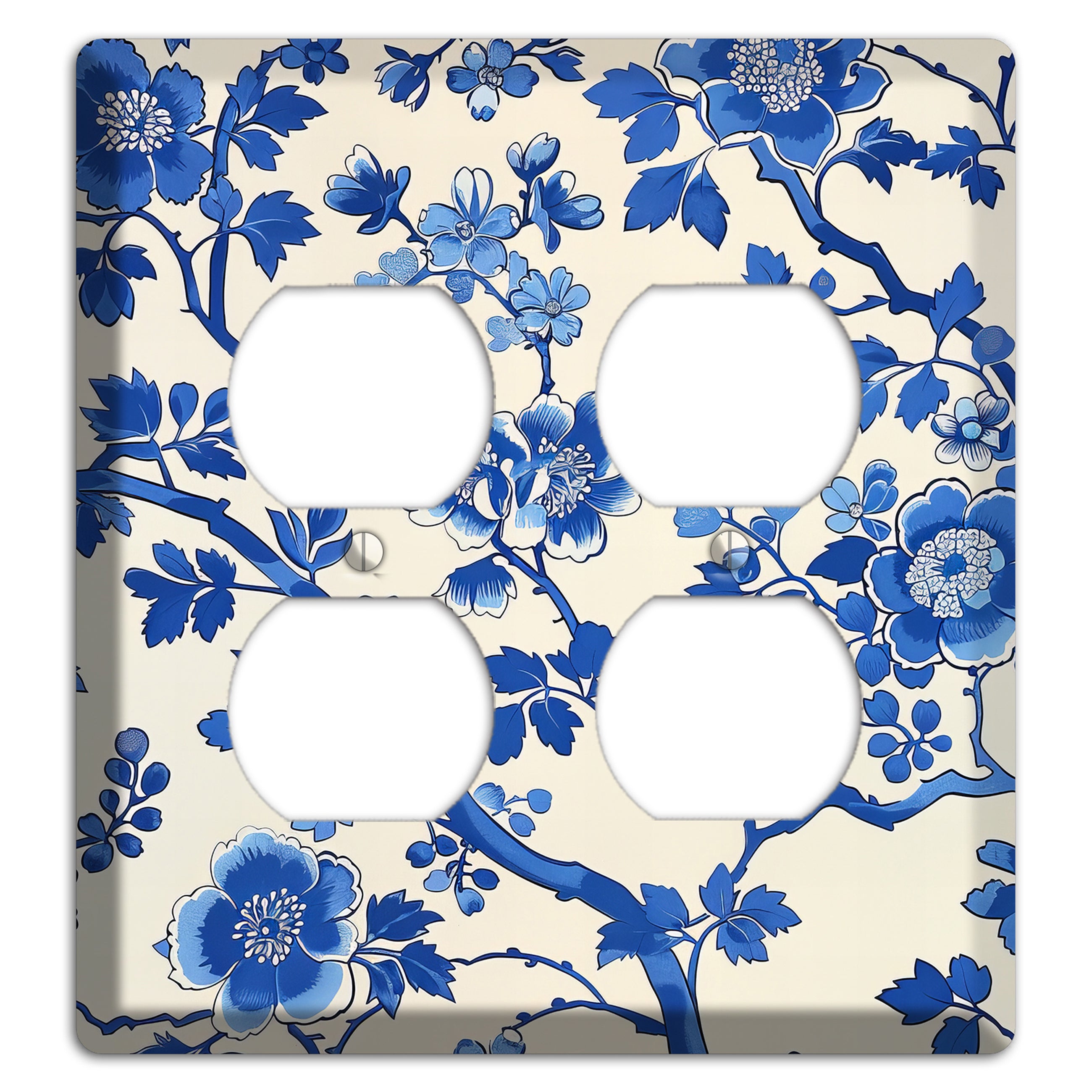 Porcelain Garden Bloom 2 Duplex Wallplate