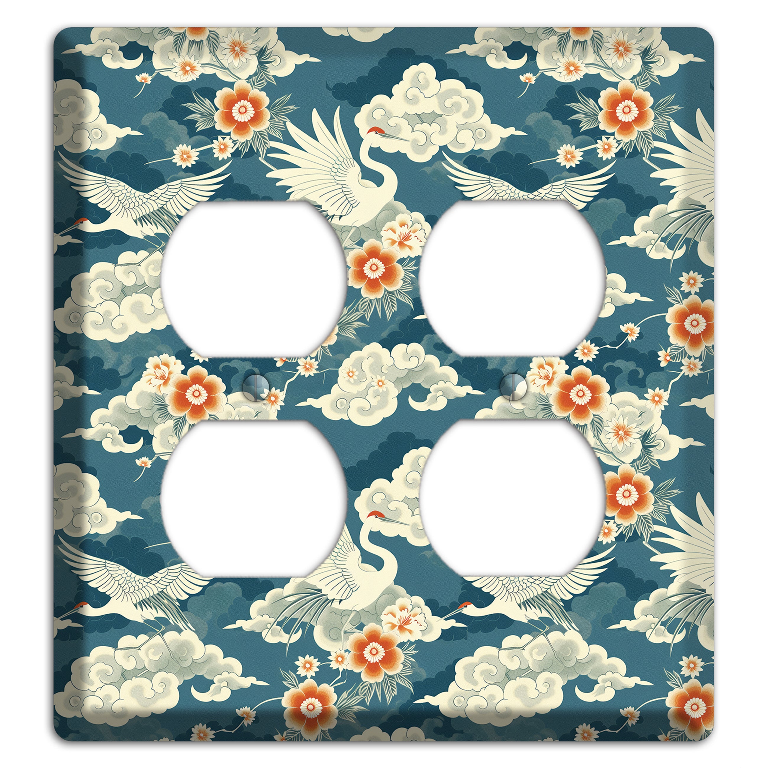 Teal Crane Ascendant 2 Duplex Wallplate