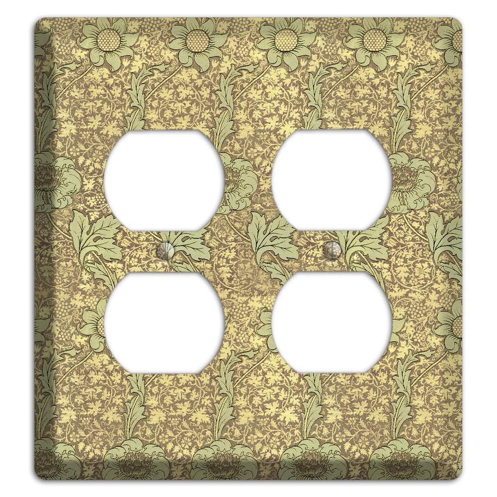 Wildflower Scroll 2 Duplex Wallplate
