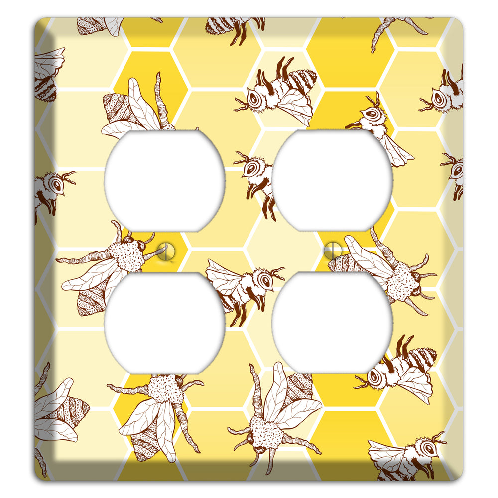 Hive & Wing 2 Duplex Wallplate