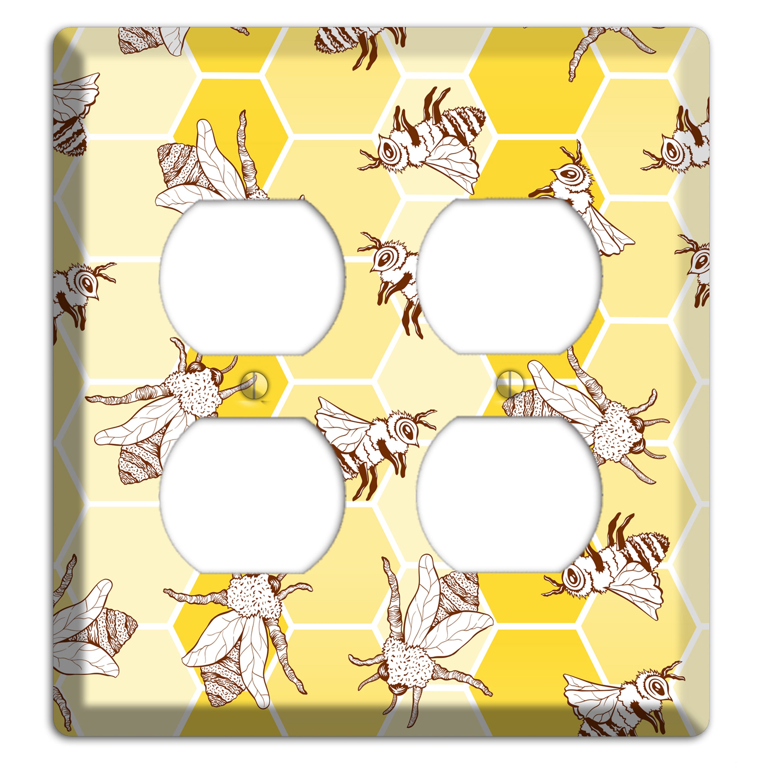 Hive & Wing 2 Duplex Wallplate