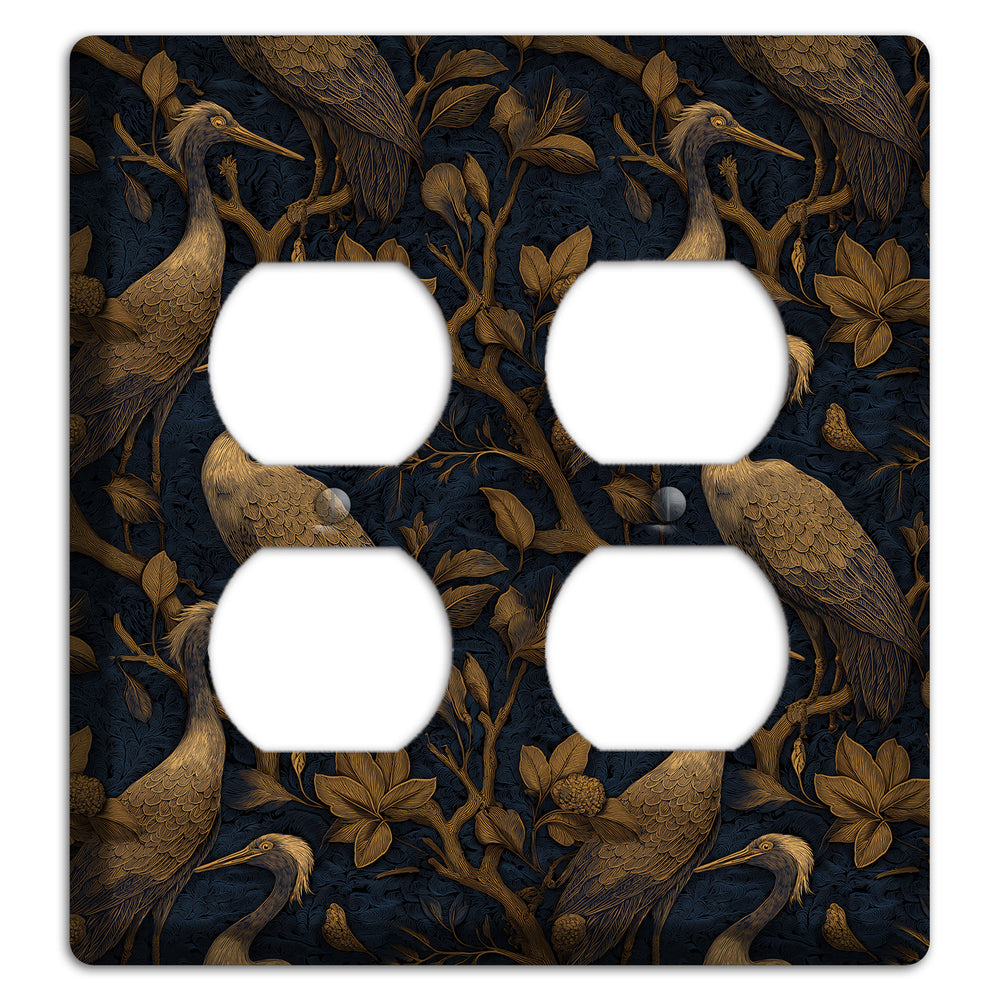 Gilded Heron Dusk 2 Duplex Wallplate