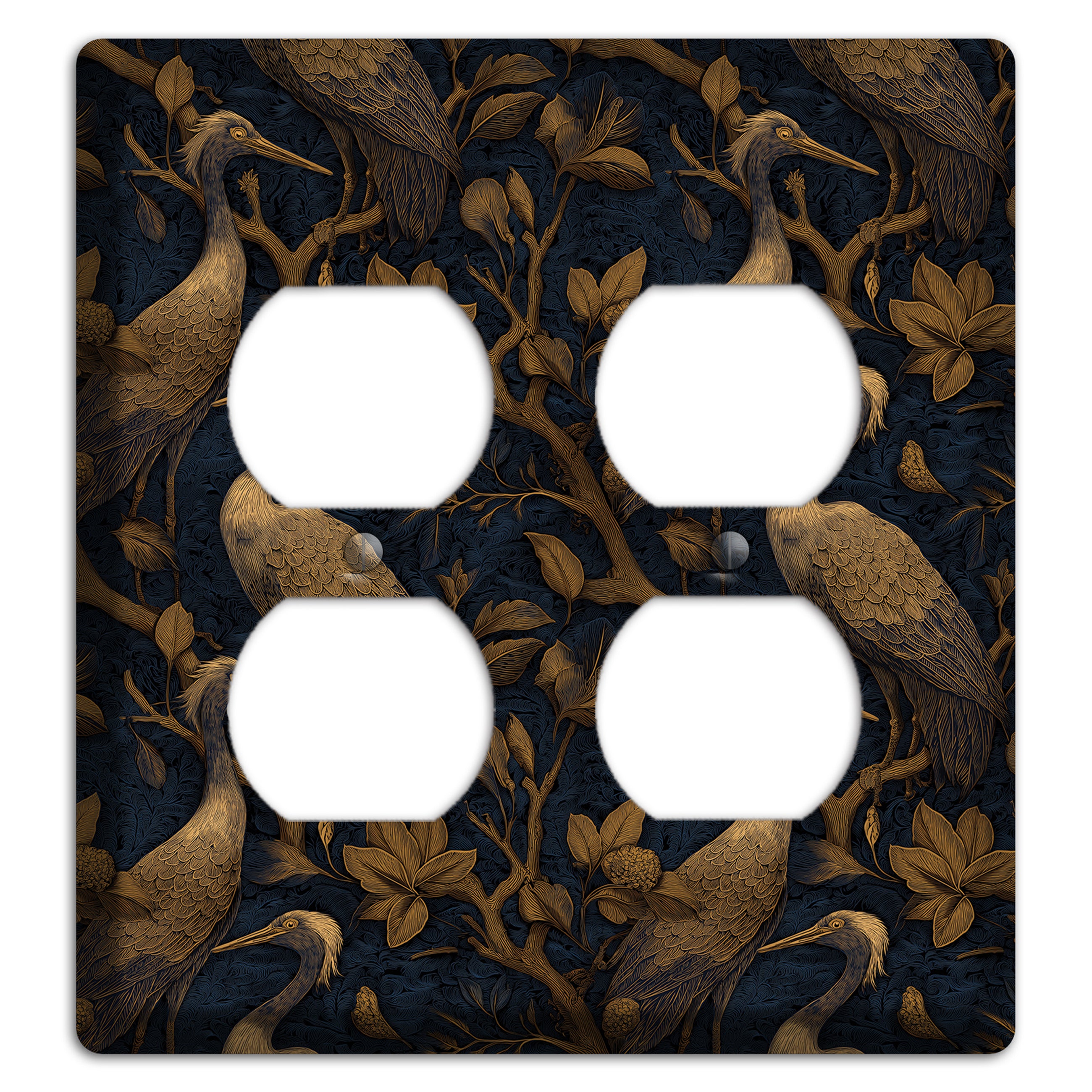 Gilded Heron Dusk 2 Duplex Wallplate