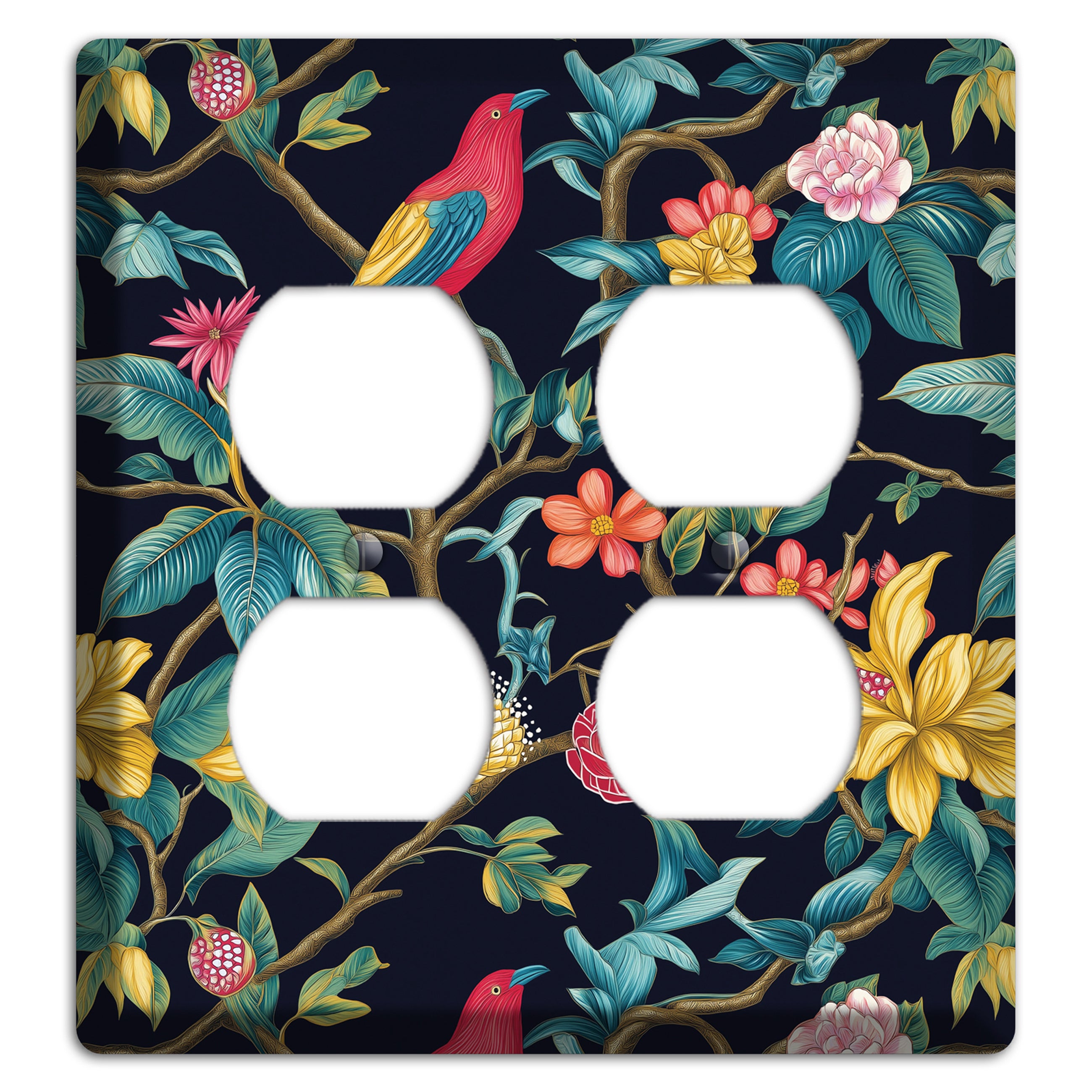 Scarlet Perch 2 Duplex Wallplate