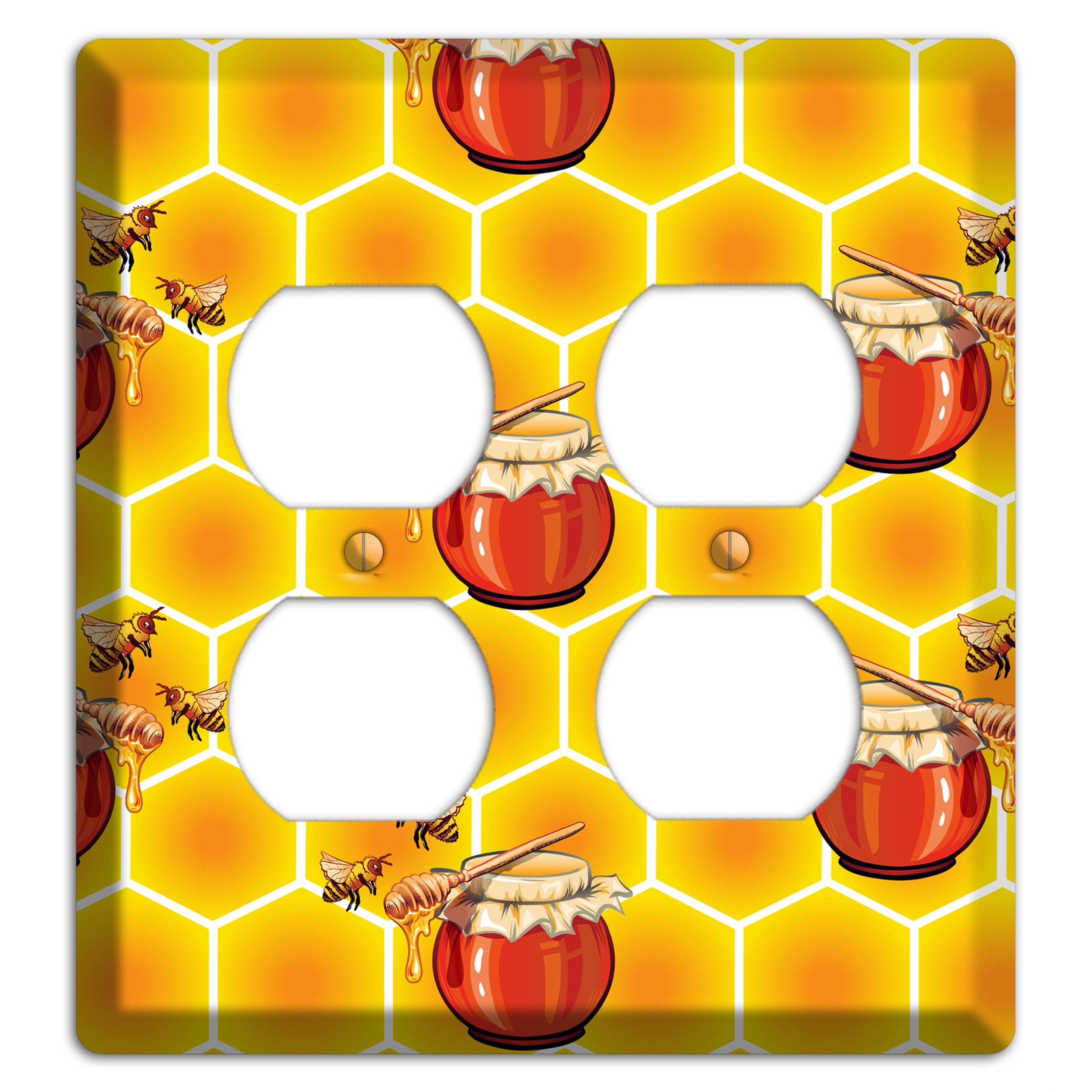 Harvest Season Repeating 2 Duplex Wallplate