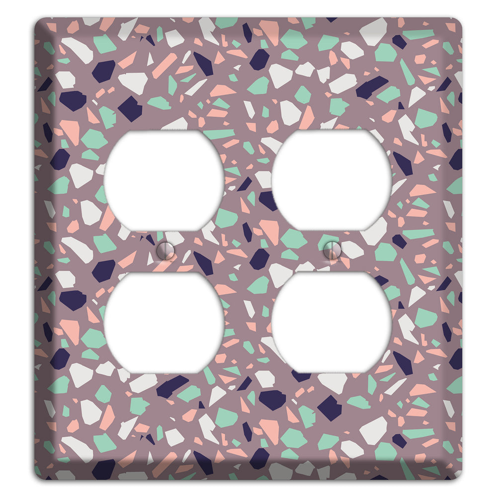 Lavender Shard 2 Duplex Wallplate