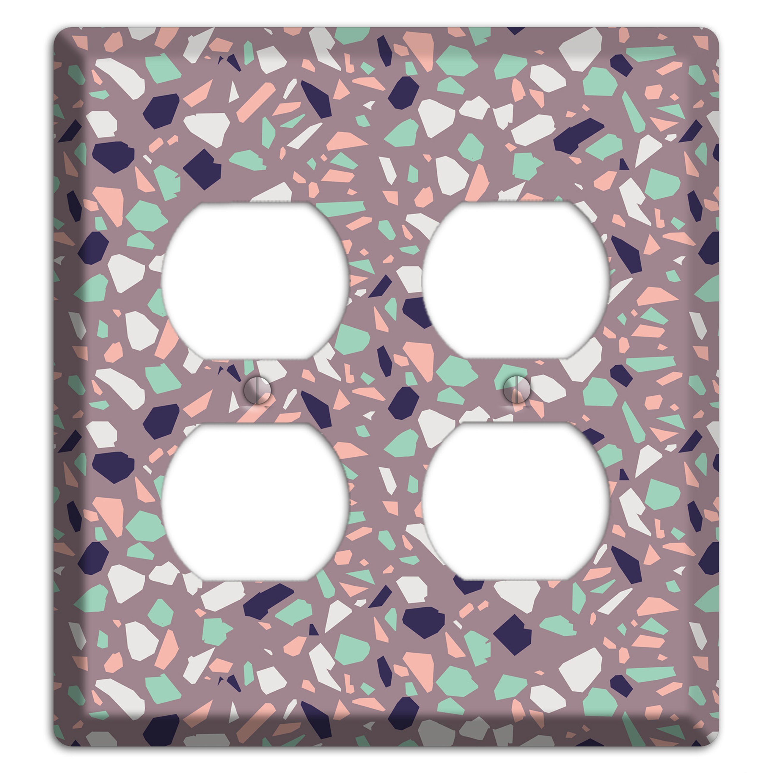Lavender Shard 2 Duplex Wallplate