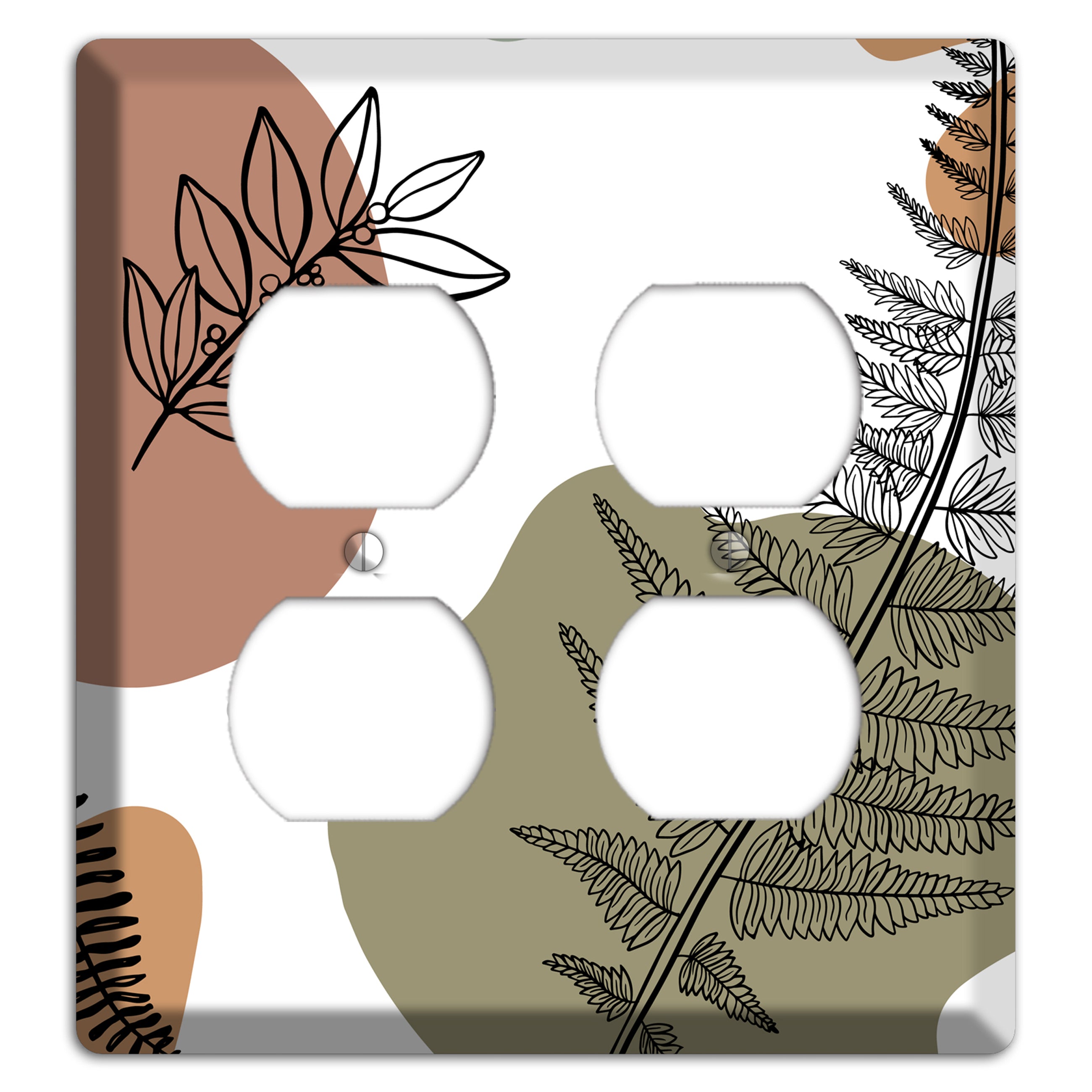 Fern & Shadow 2 Duplex Wallplate