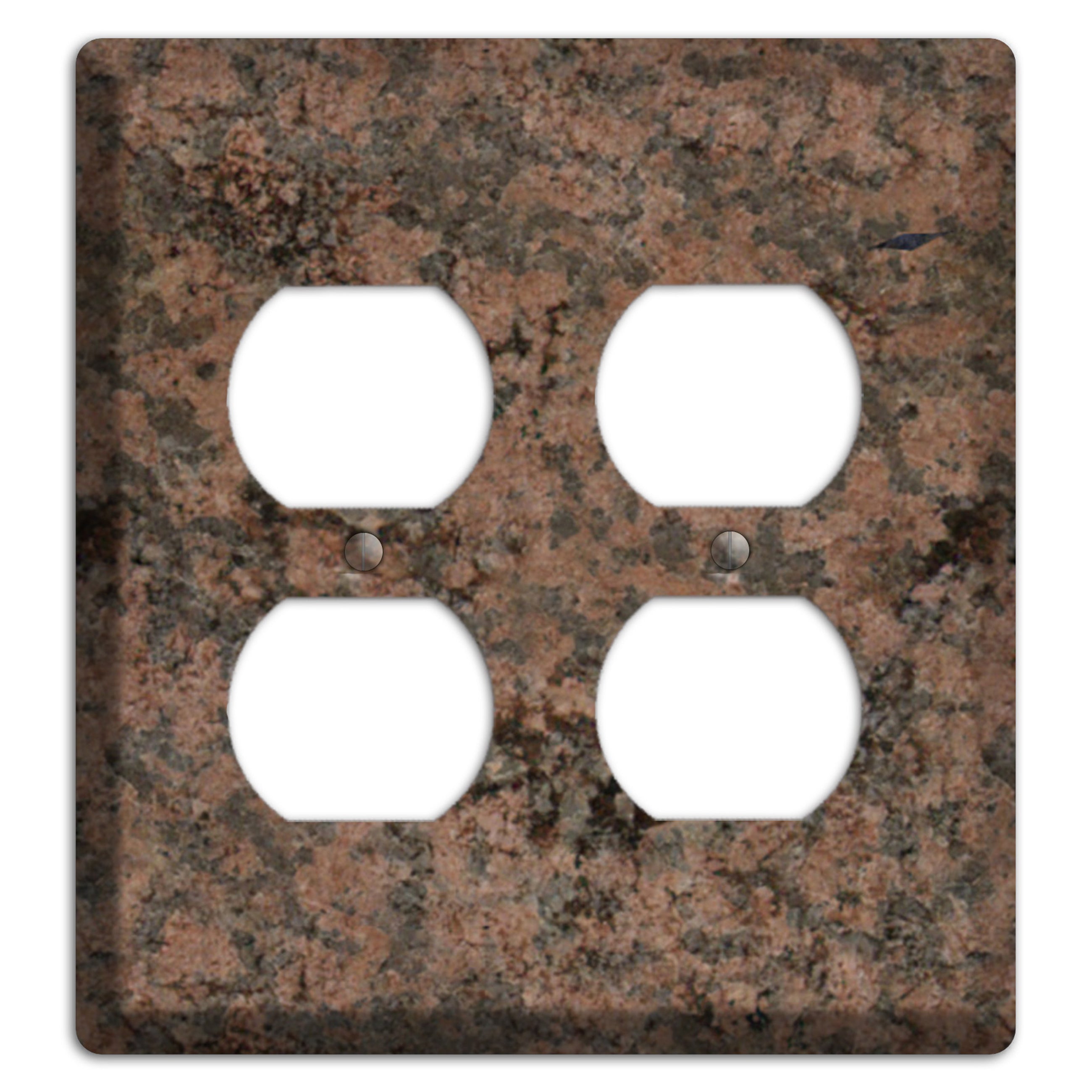 Granite Name: Indian Dakota Granite 2 Duplex Wallplate