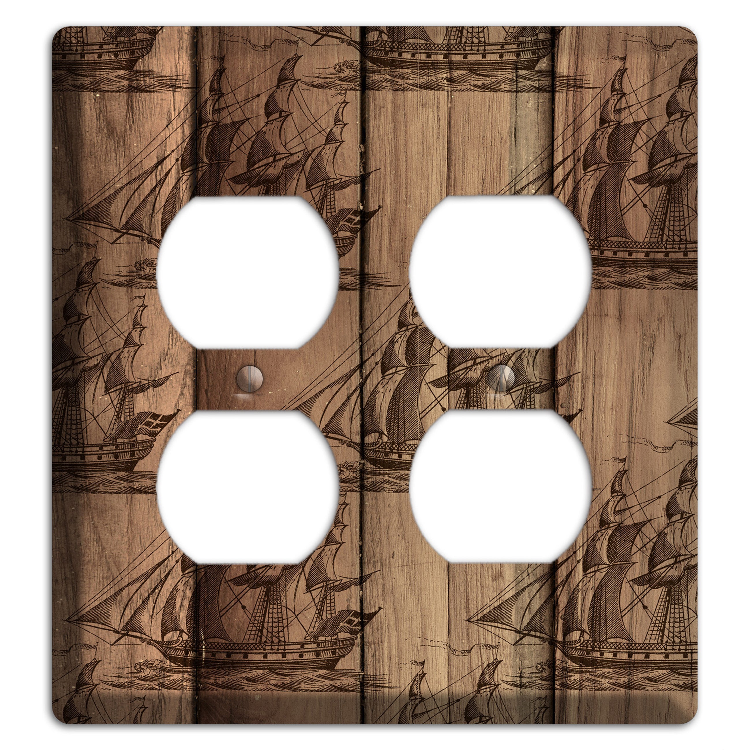 Tall Ships & Timber 2 Duplex Wallplate