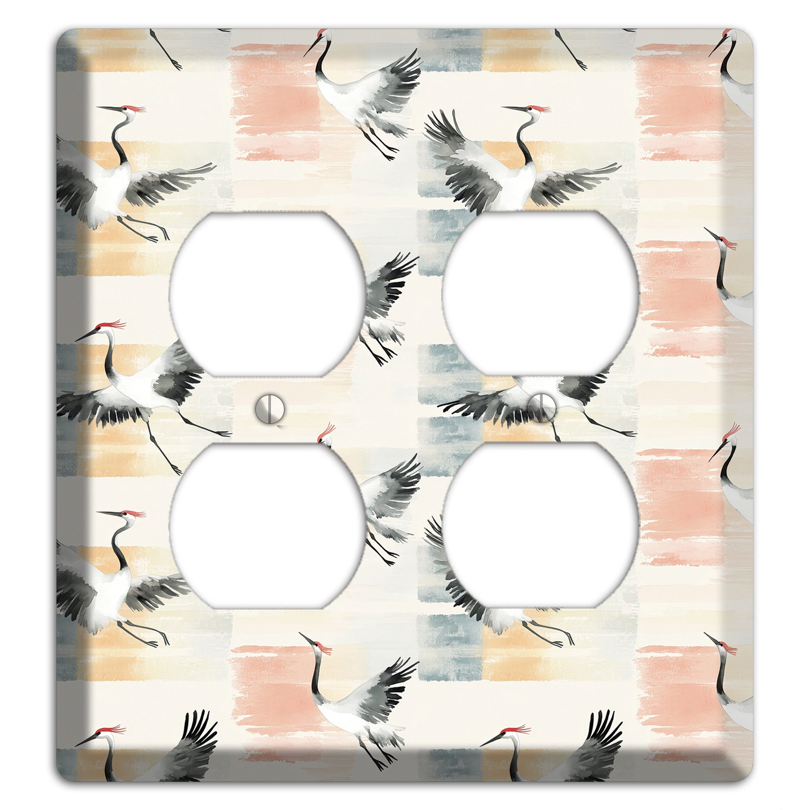 Blush Patchwork Flight 2 Duplex Wallplate
