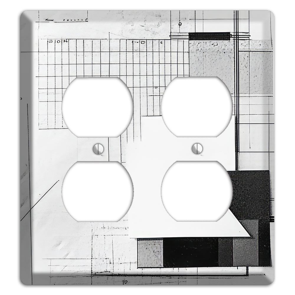 Blueprint Palimpsest 2 Duplex Wallplate
