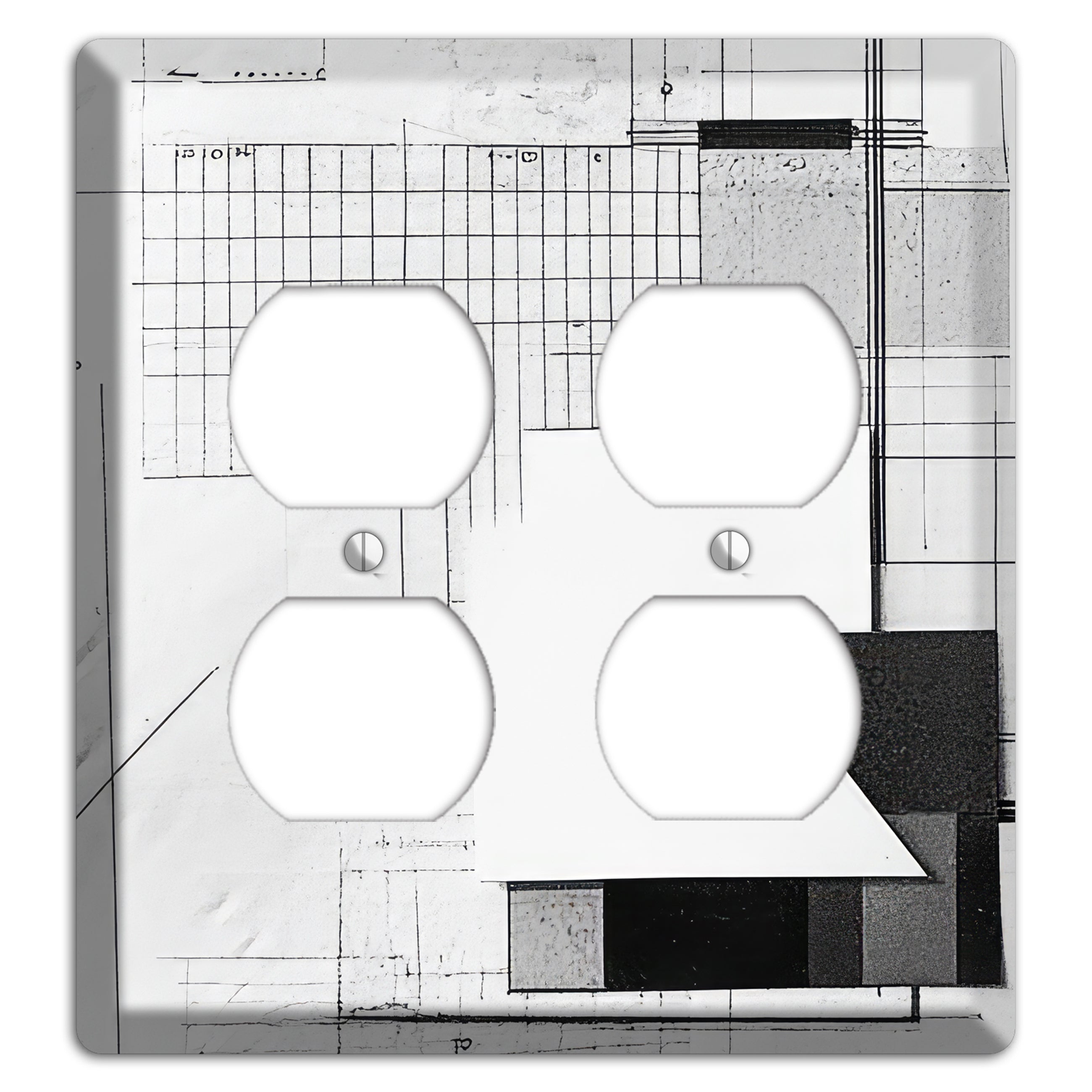 Blueprint Palimpsest 2 Duplex Wallplate