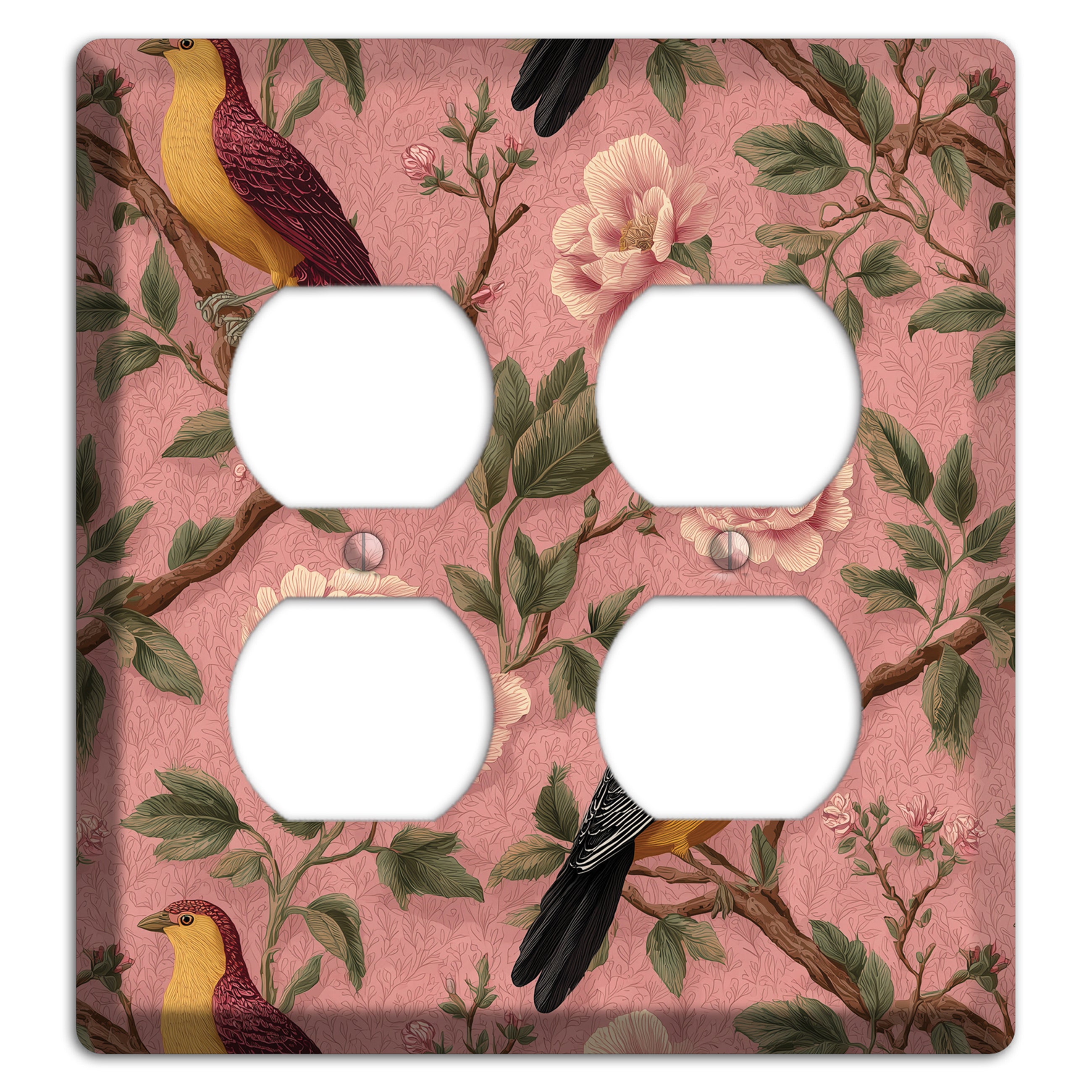 Peony & Perch 2 Duplex Wallplate