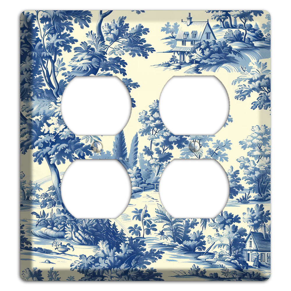 Country Estate Toile 2 Duplex Wallplate