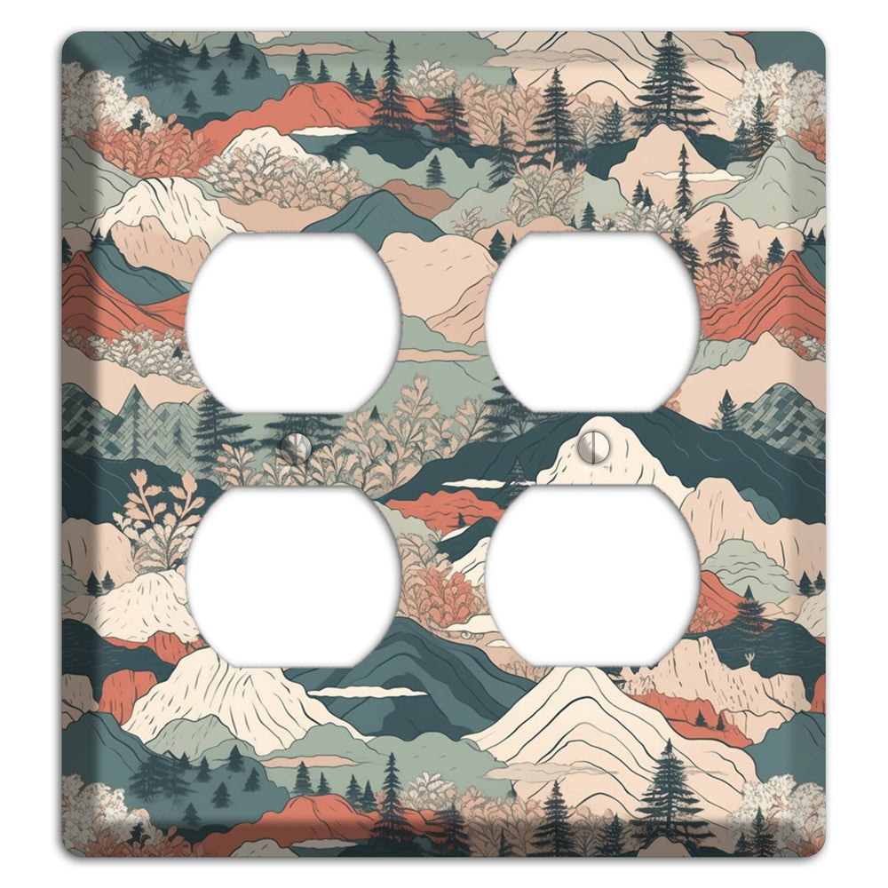 Alpine Paper Trail 2 Duplex Wallplate