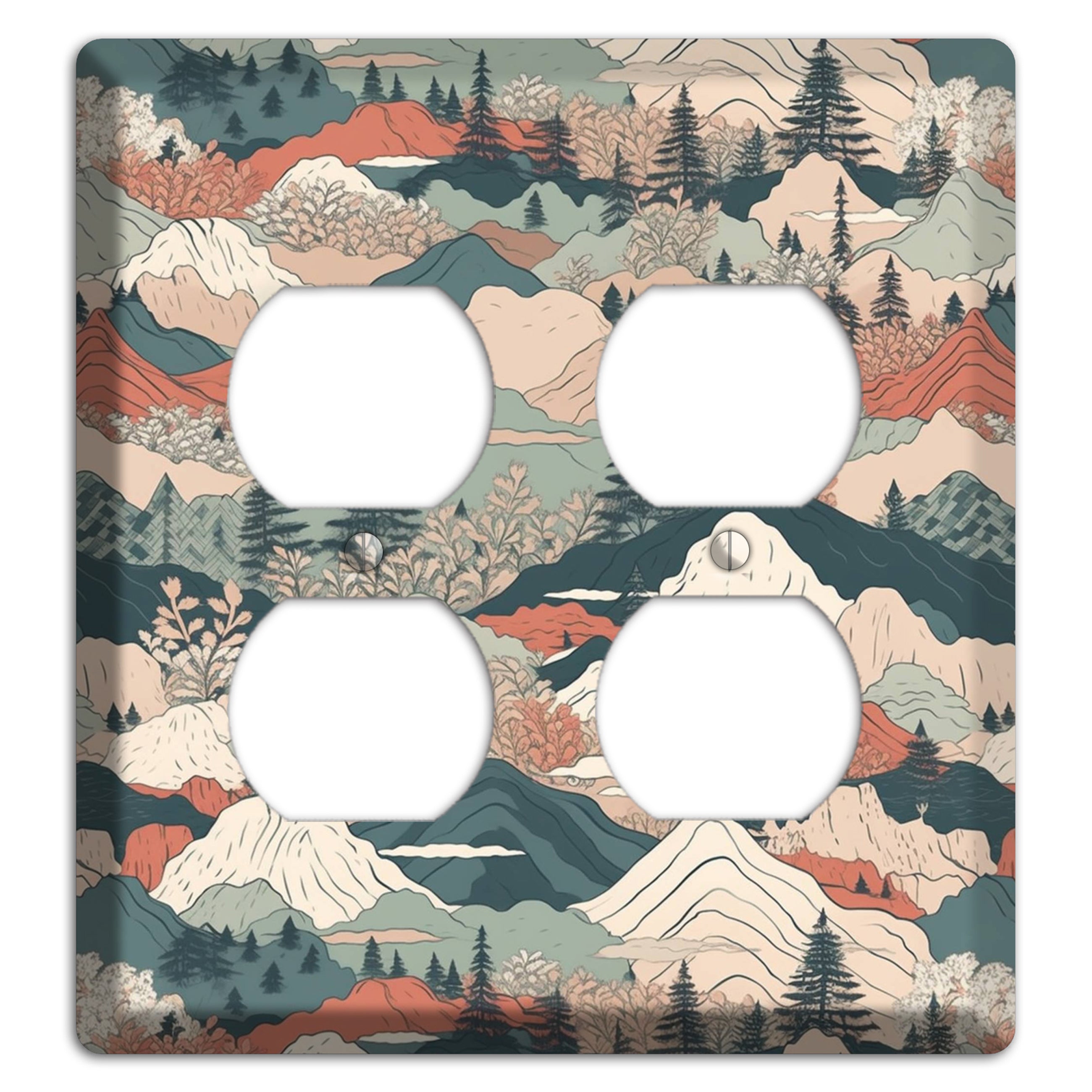 Alpine Paper Trail 2 Duplex Wallplate