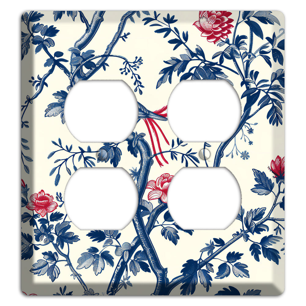 Crimson Wing Reverie 2 Duplex Wallplate
