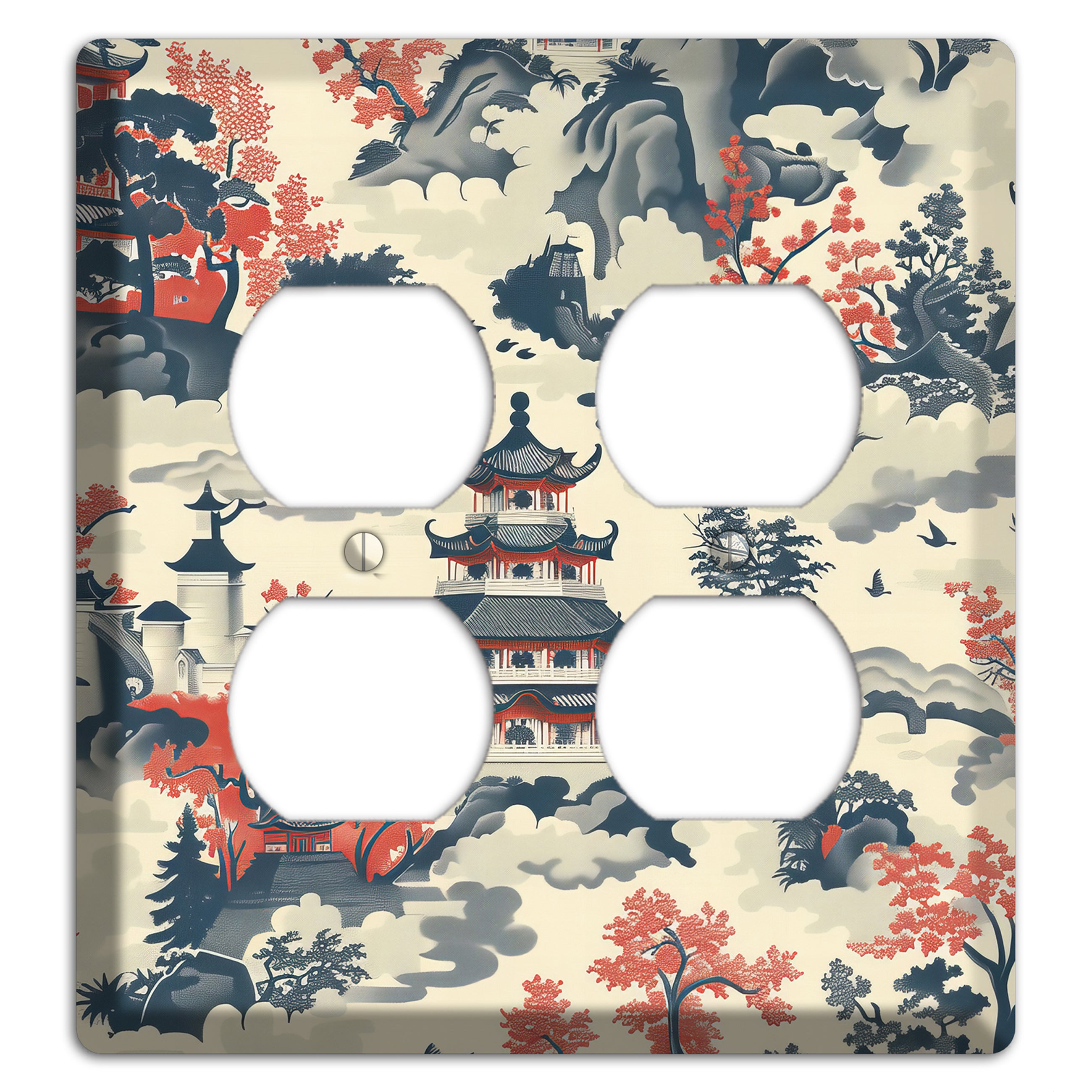 Ink & Ember Pagoda 2 Duplex Wallplate