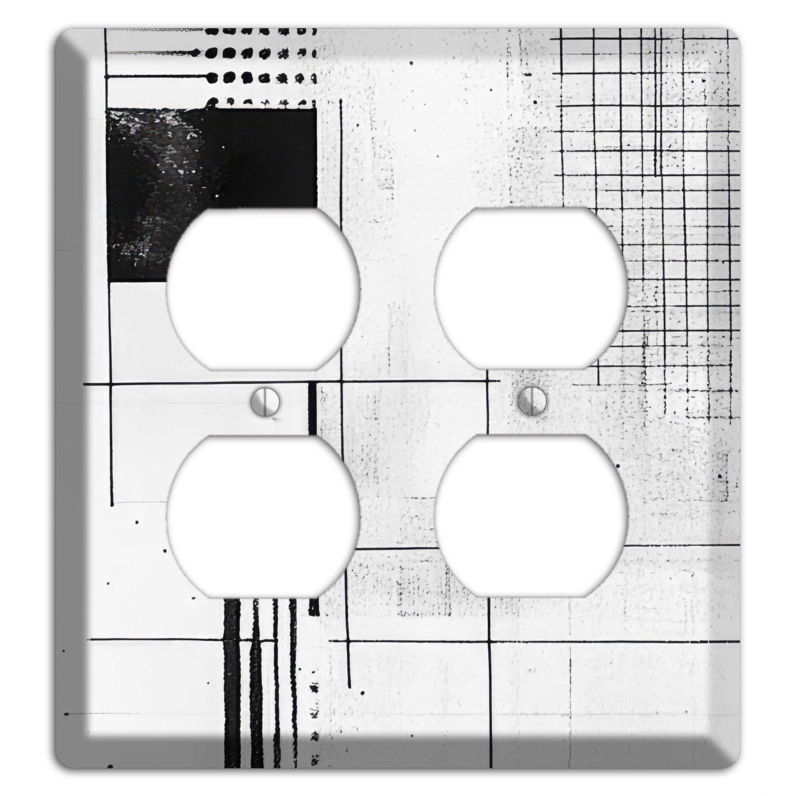 Drafting Table Ghost 2 Duplex Wallplate