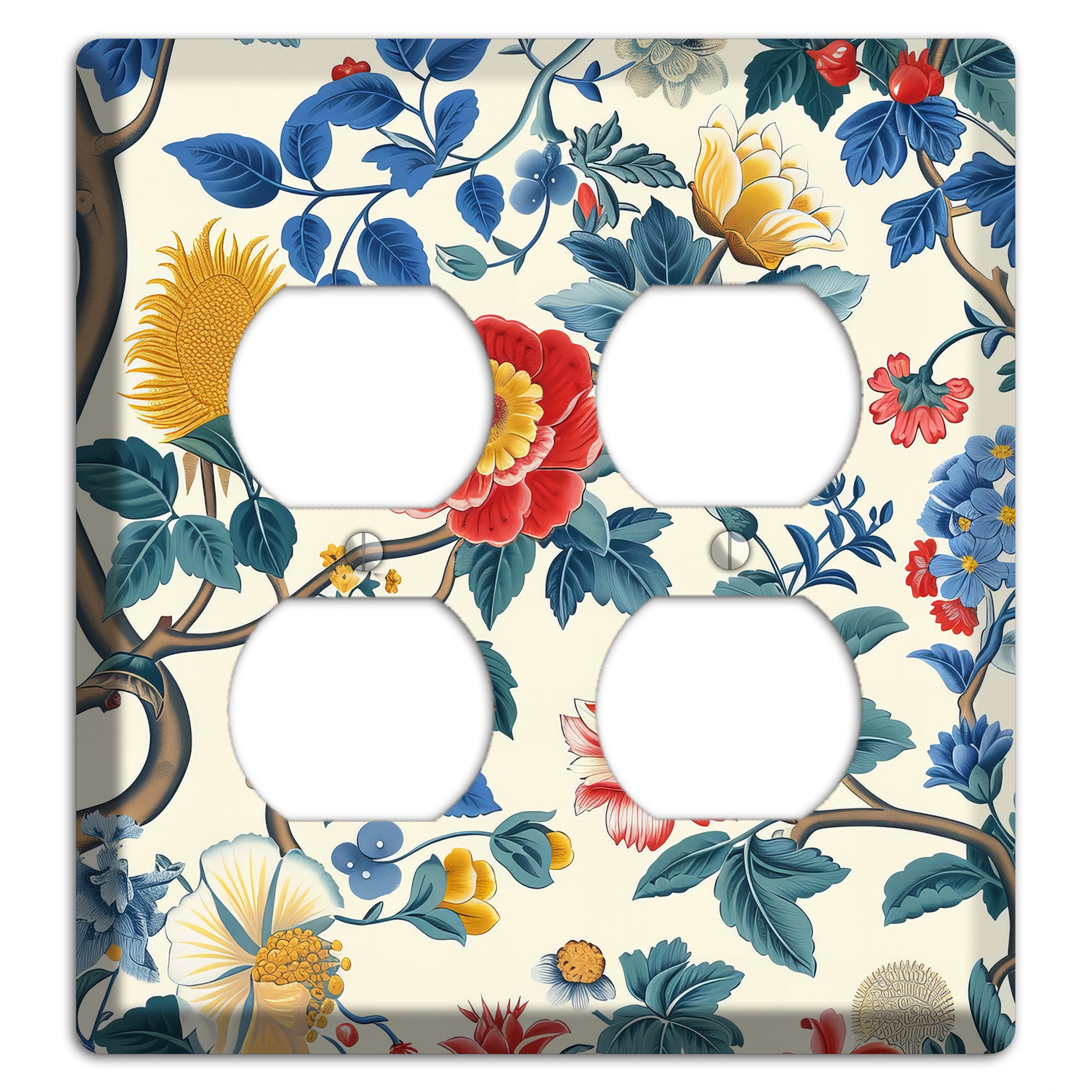 Tangled Bloom Tapestry 2 Duplex Wallplate