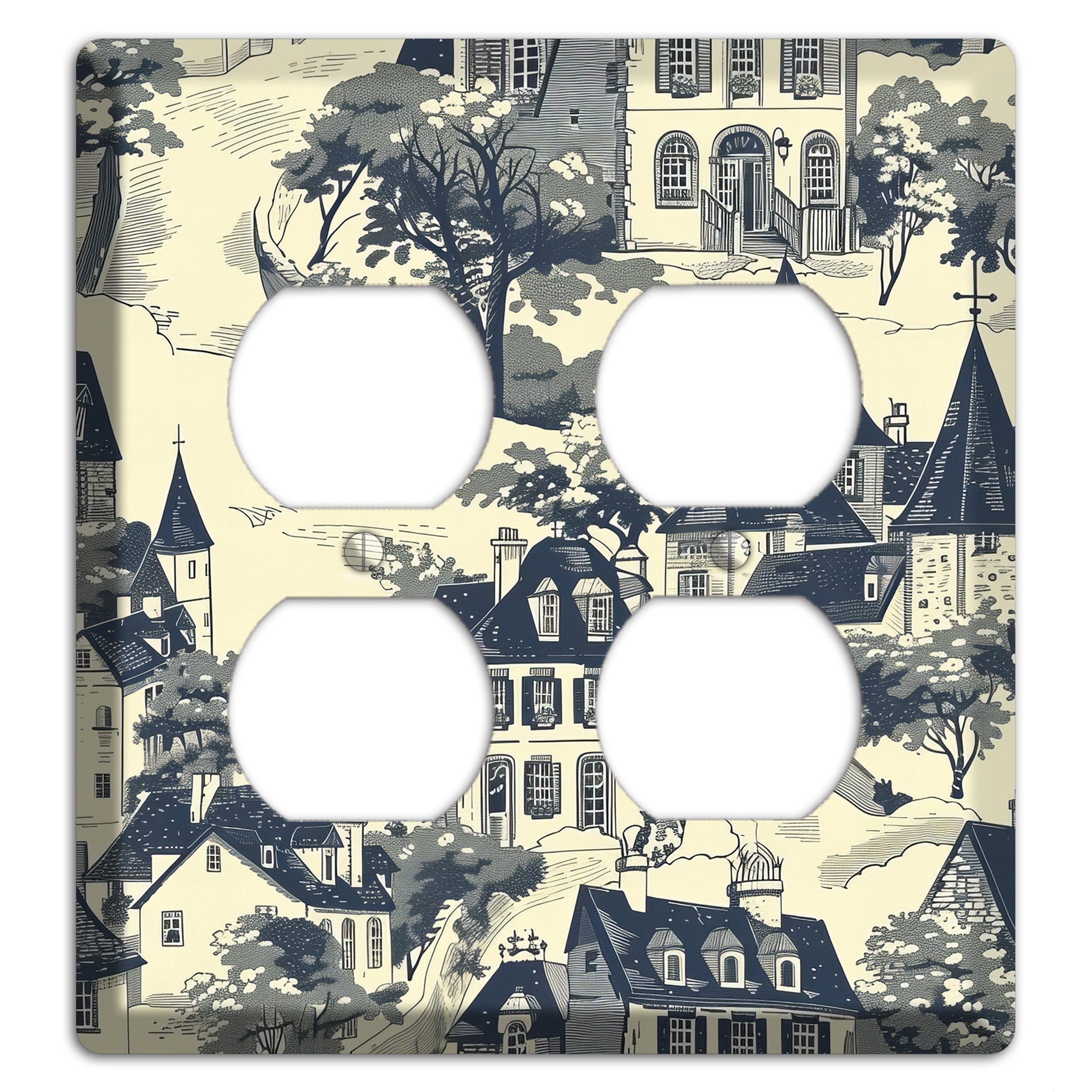 Village on the Hill 2 Duplex Wallplate