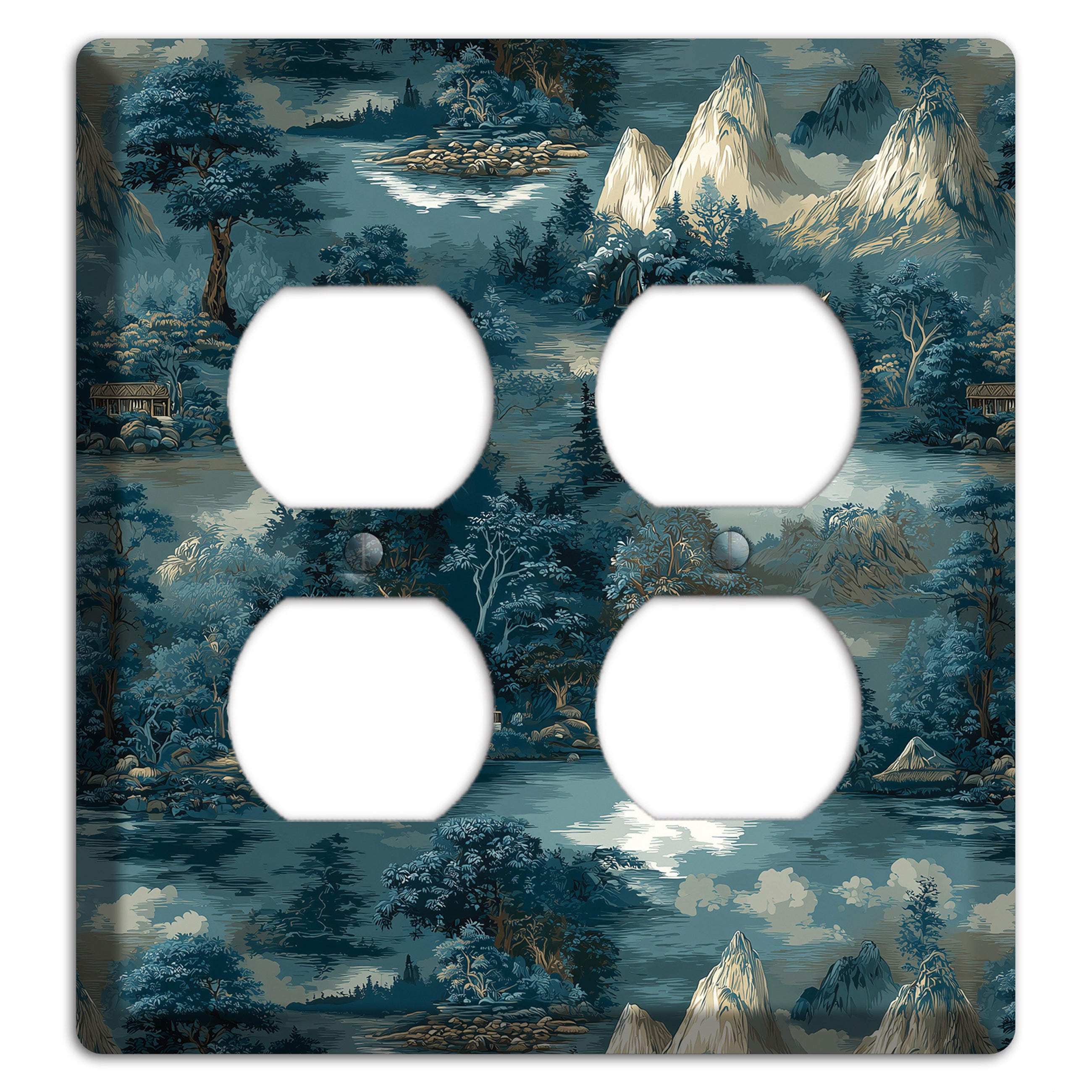 River Mist Refuge 2 Duplex Wallplate