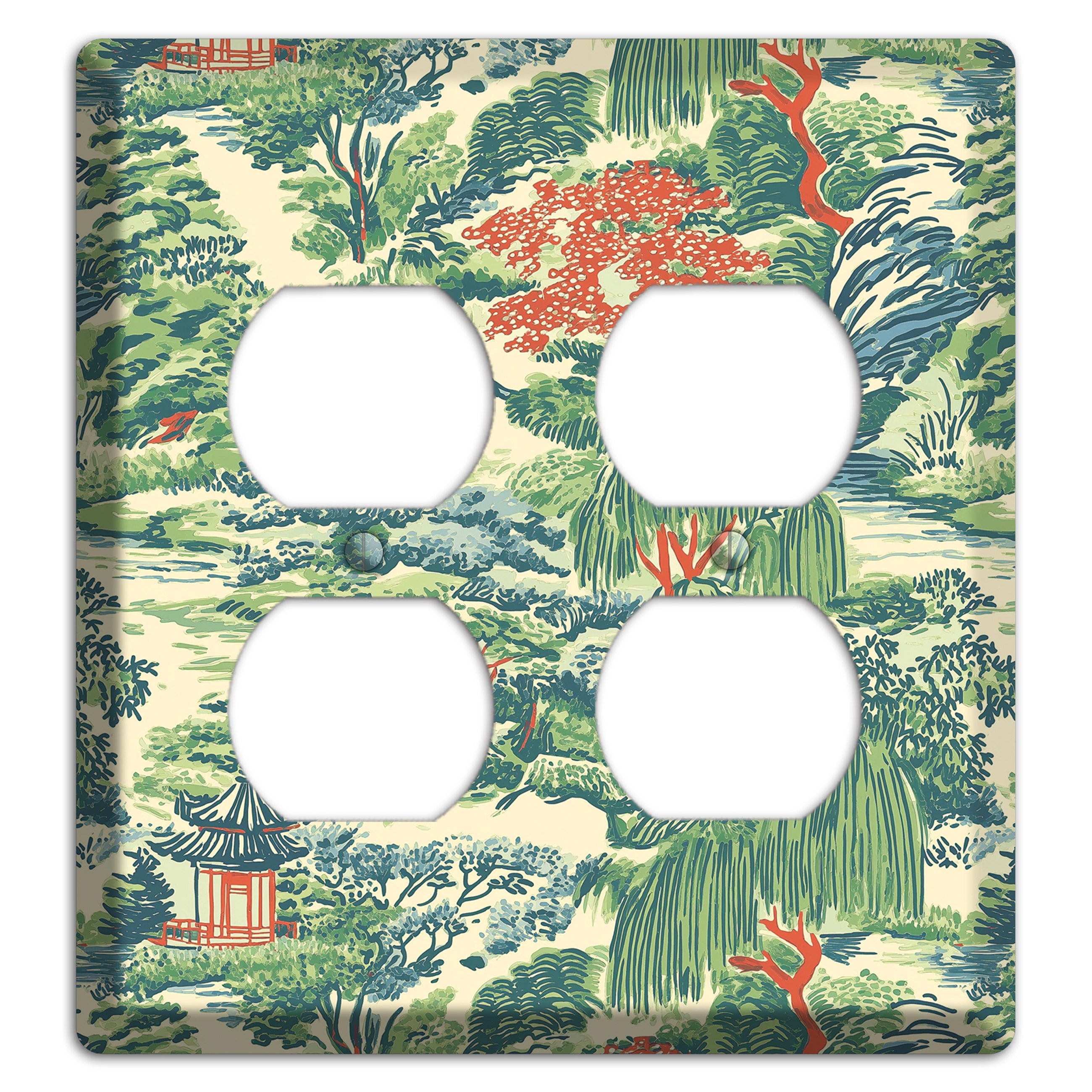 Pavilion & Willow 2 Duplex Wallplate