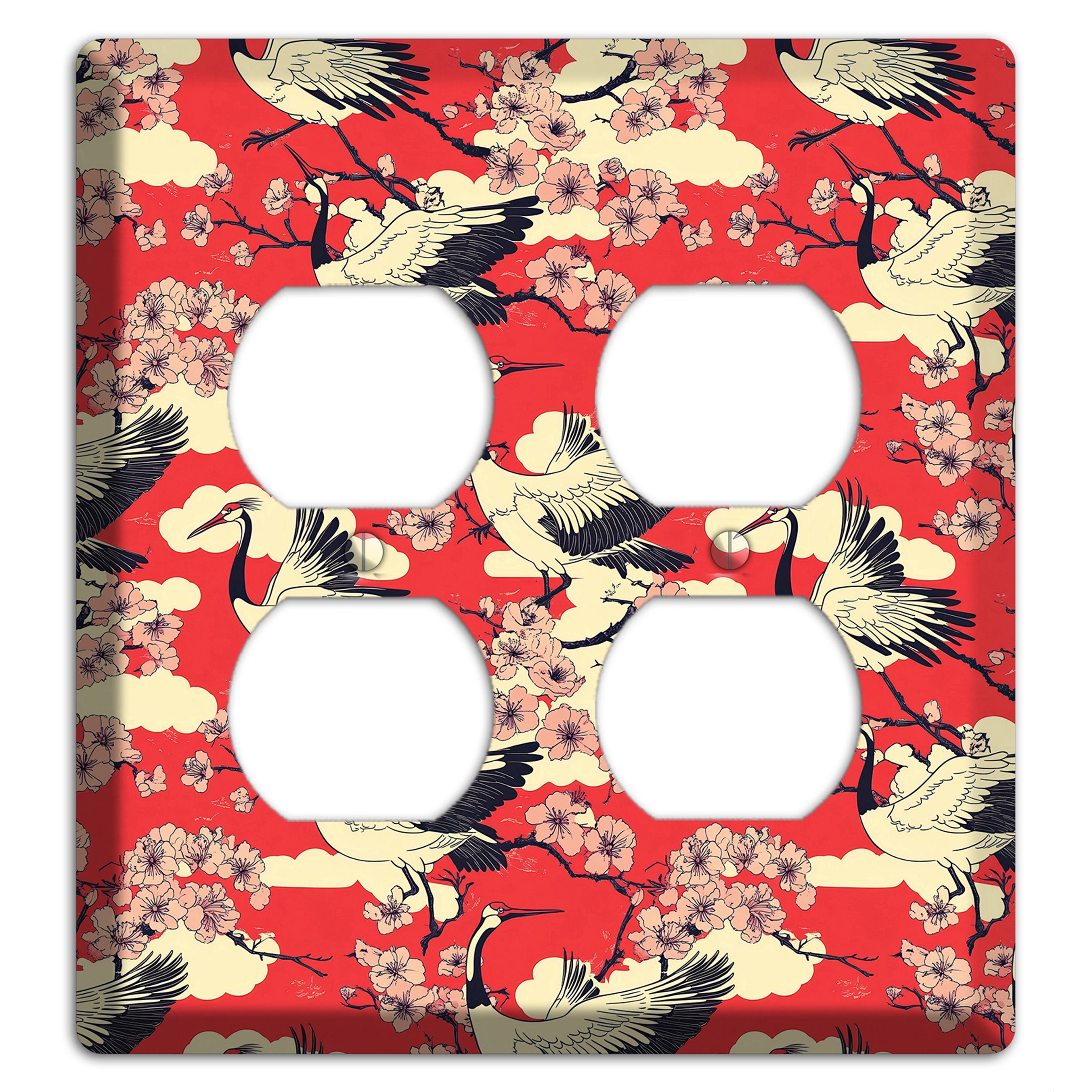 Crimson Blossom Ascent 2 Duplex Wallplate