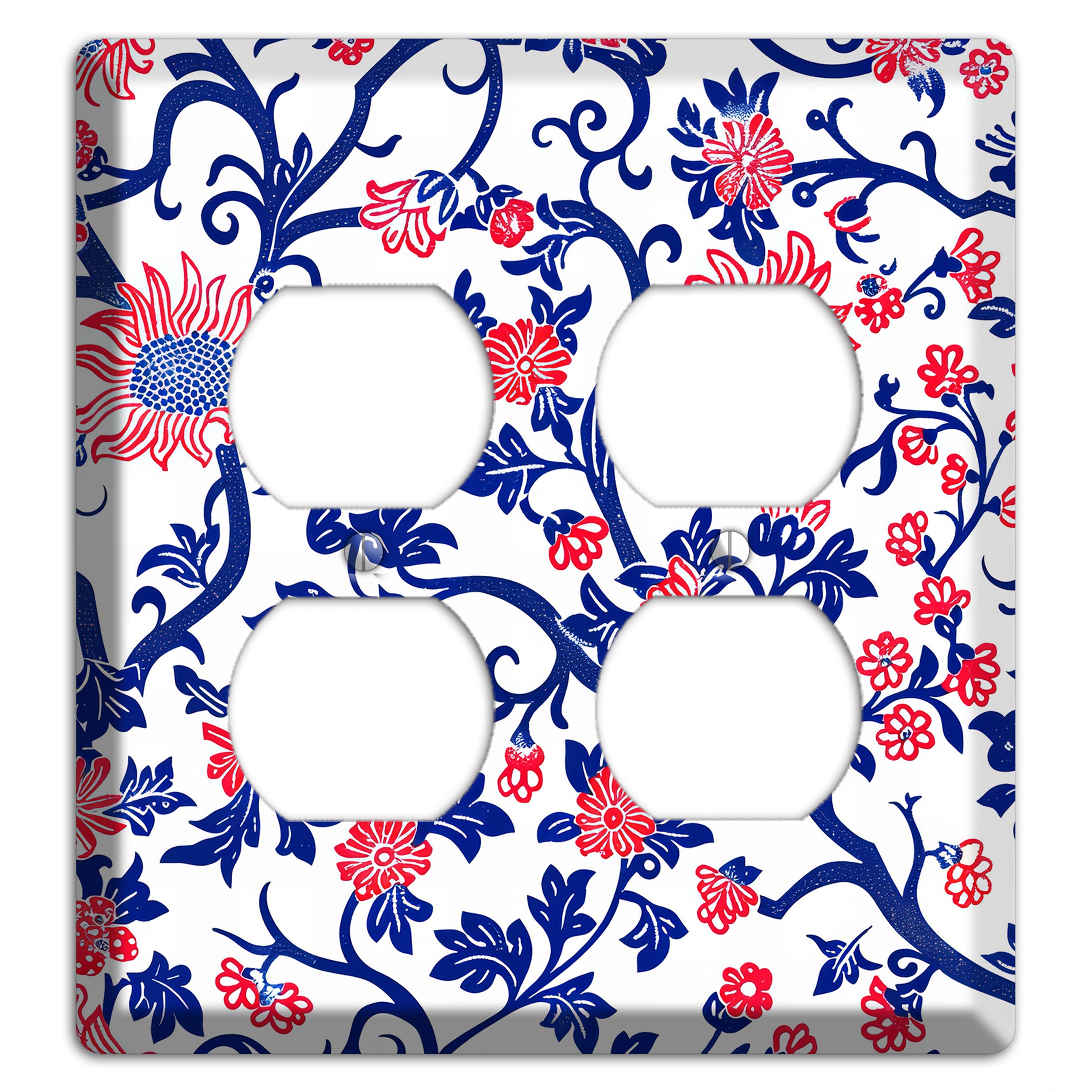 Crimson Vine Riot 2 Duplex Wallplate