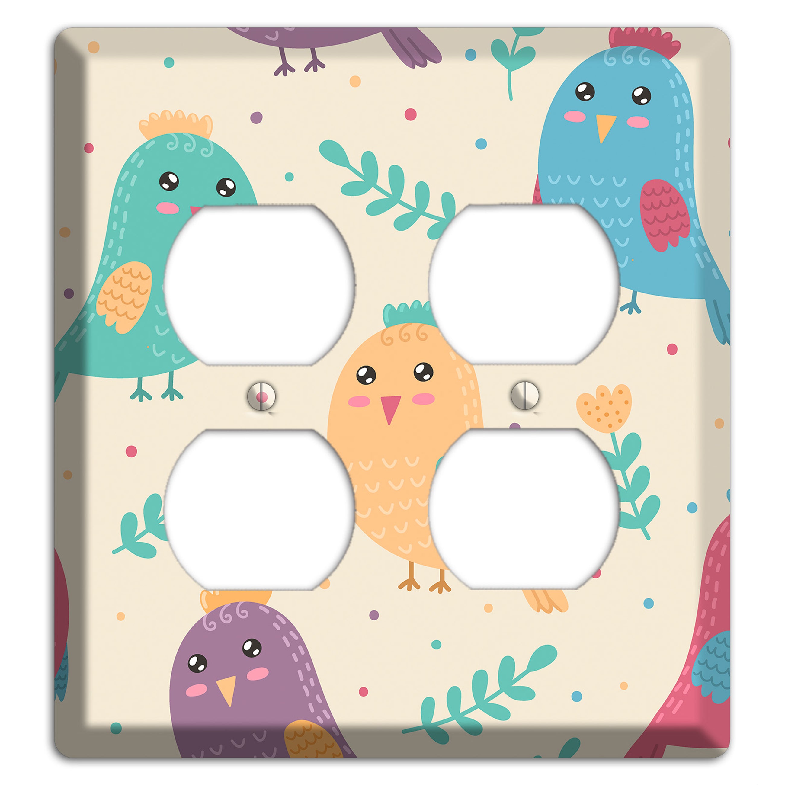 Jungle Giggles (Light) 2 Duplex Wallplate