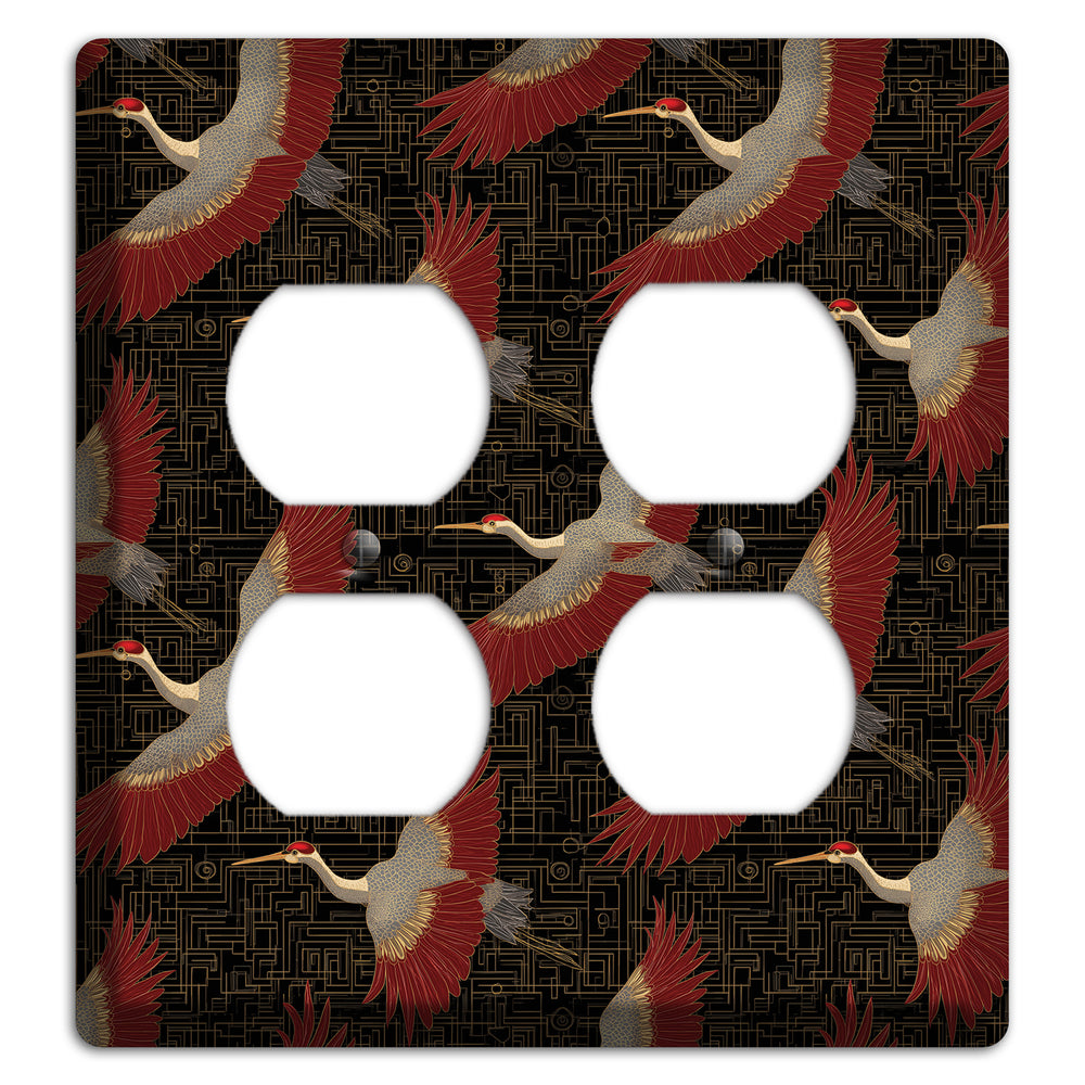 Scarlet Circuit Flight 2 Duplex Wallplate