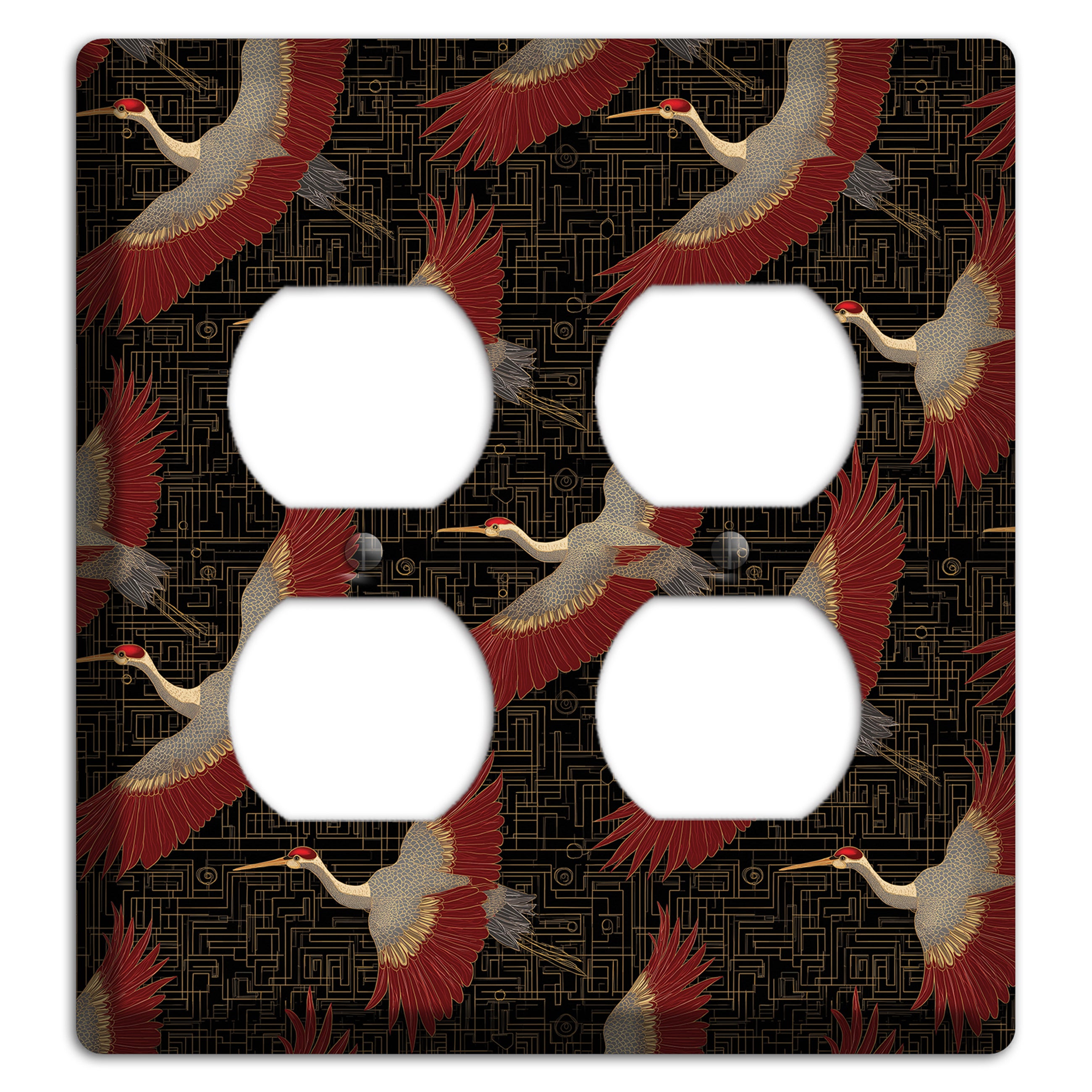 Scarlet Circuit Flight 2 Duplex Wallplate