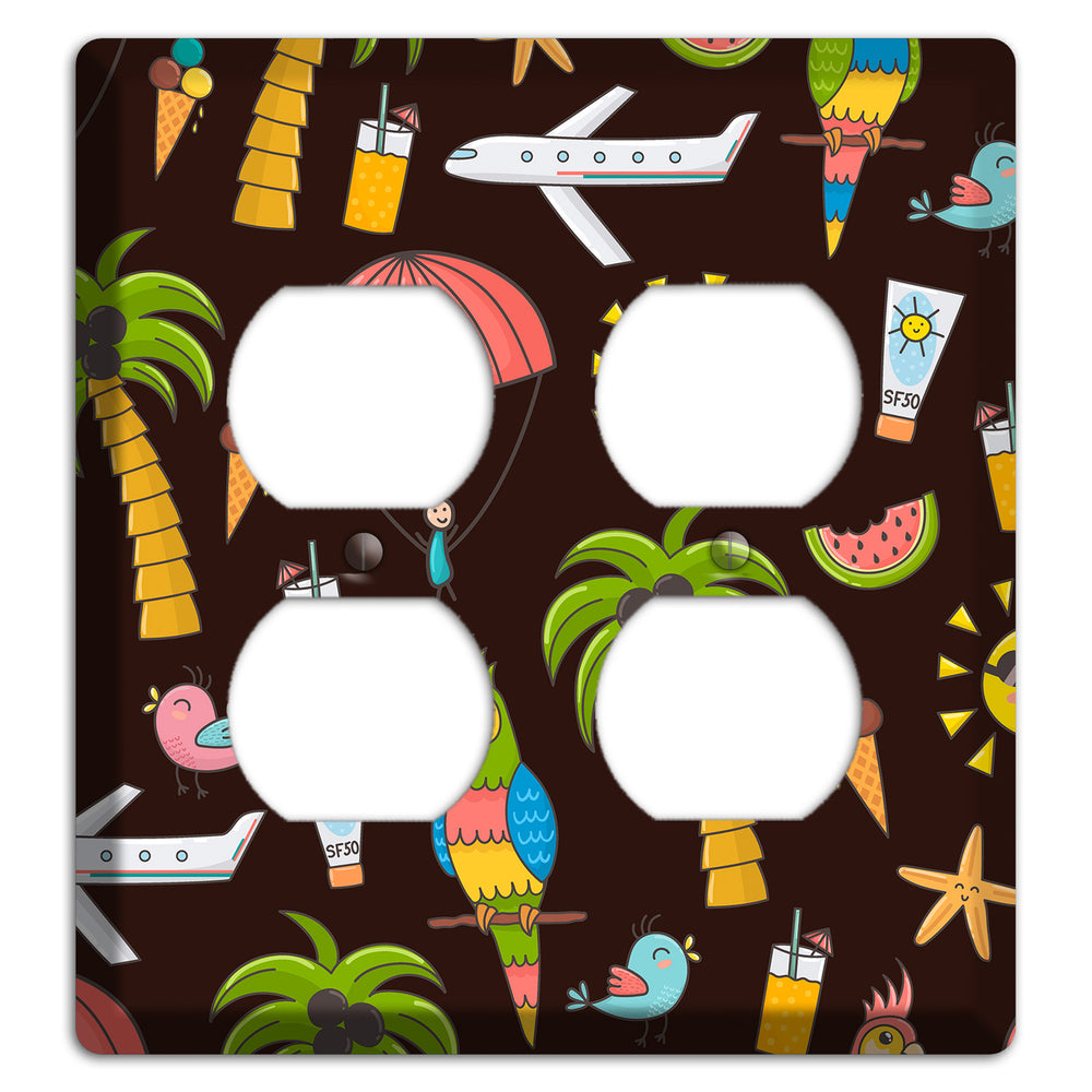 Sunset Tropics 2 Duplex Wallplate