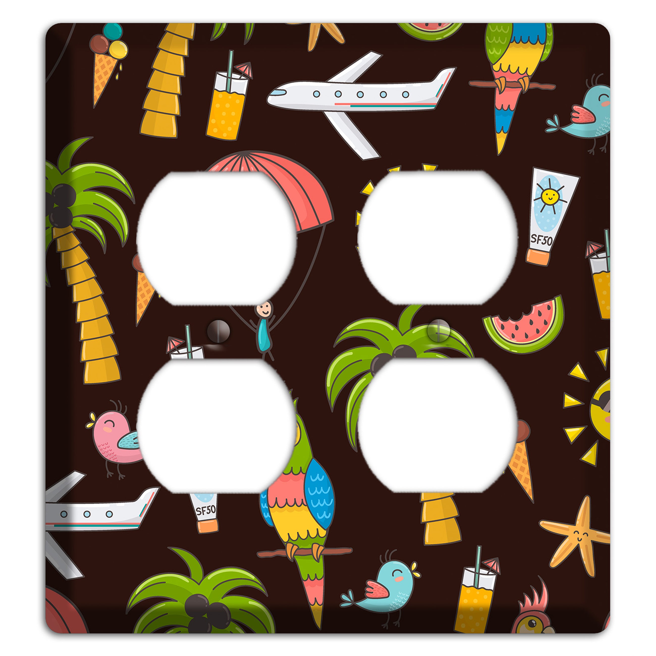 Sunset Tropics 2 Duplex Wallplate