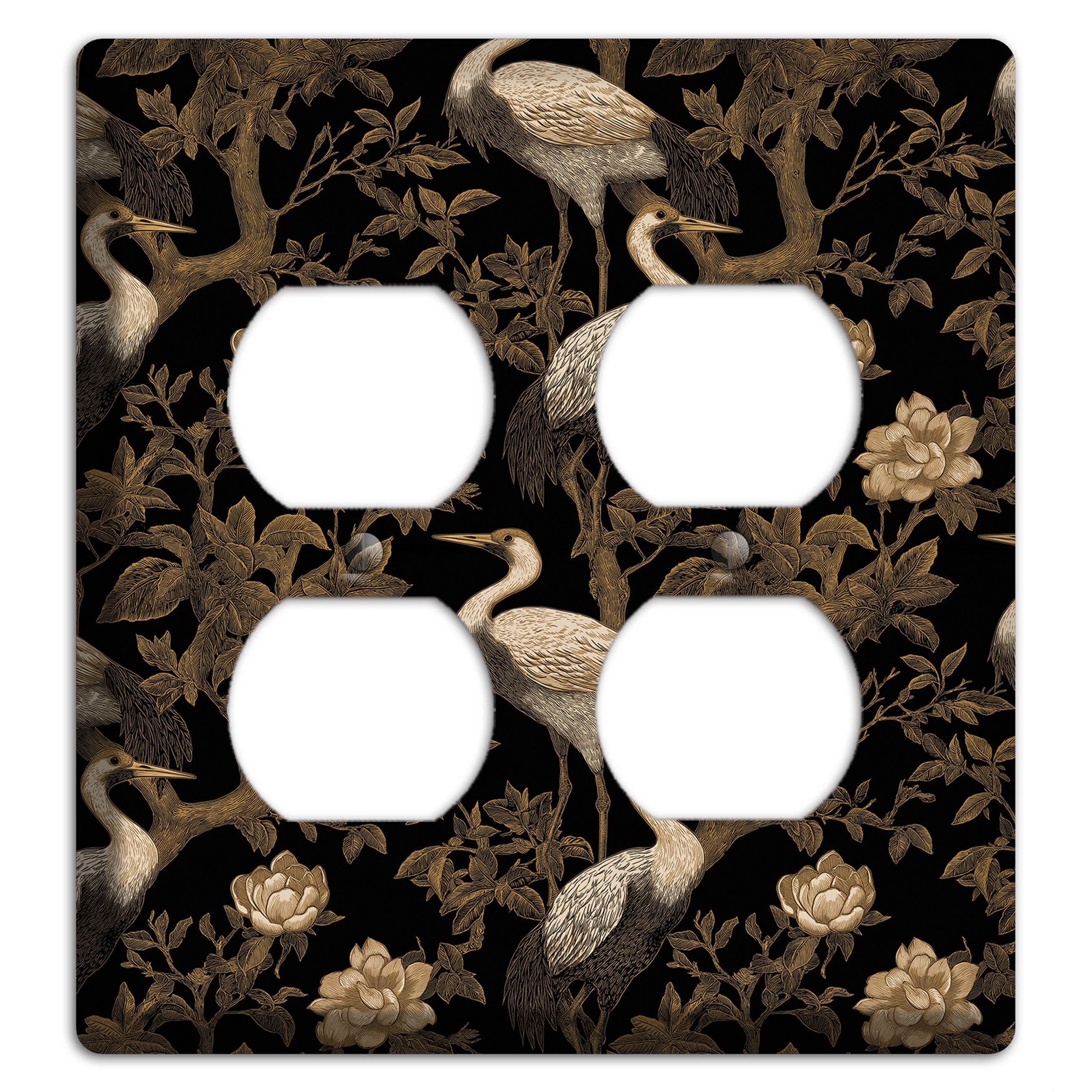 Obsidian Heron Dusk 2 Duplex Wallplate
