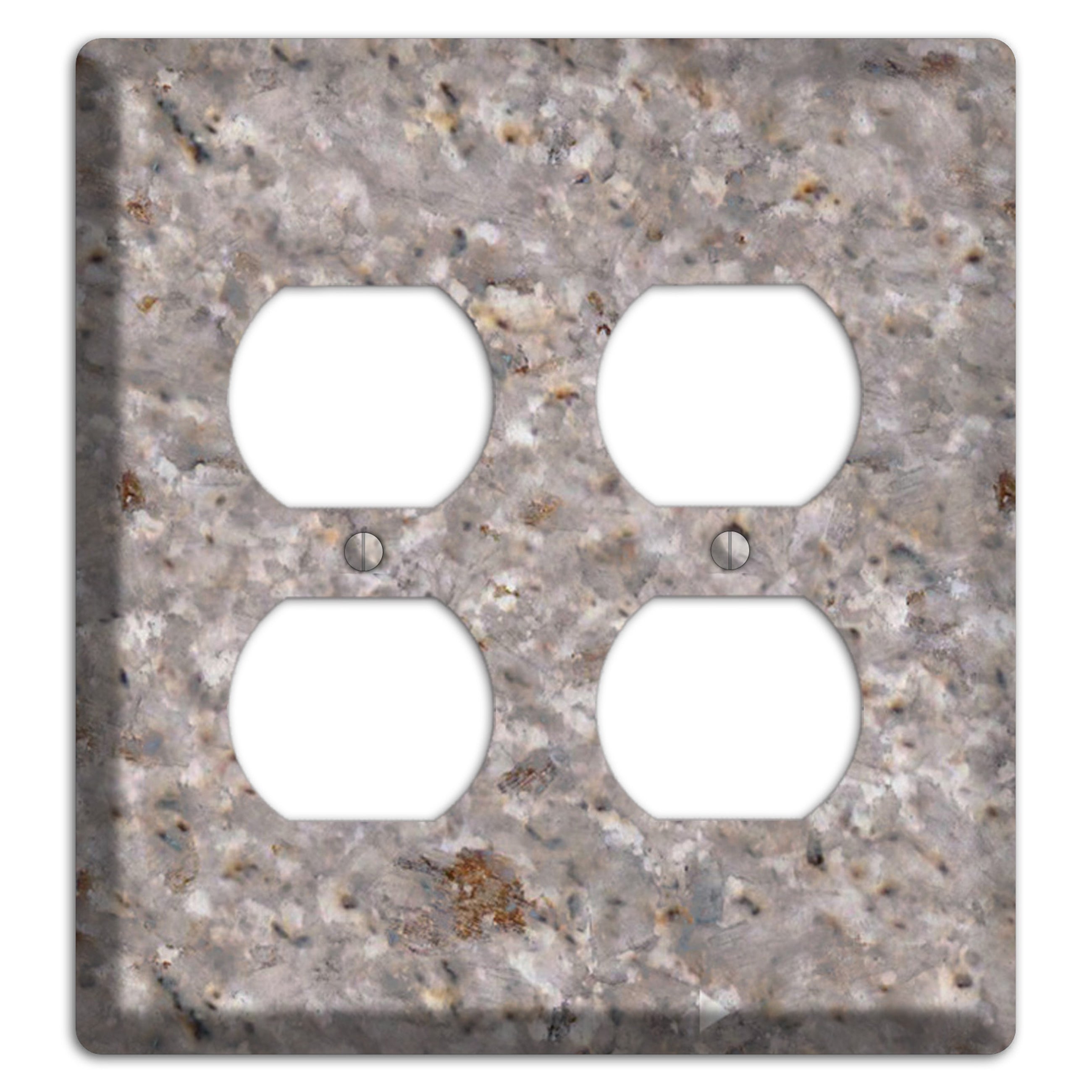 Kashmir White Granite 2 Duplex Wallplate