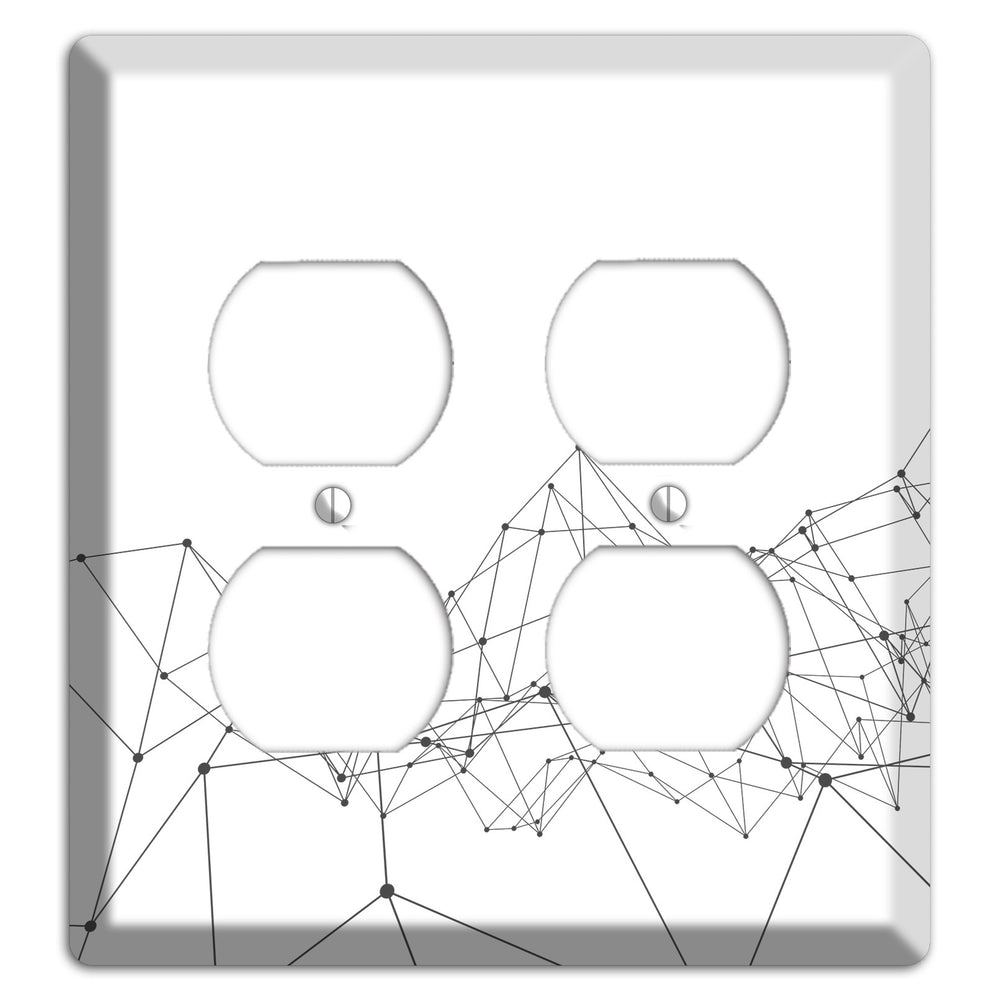 Fractured Cartography 2 Duplex Wallplate